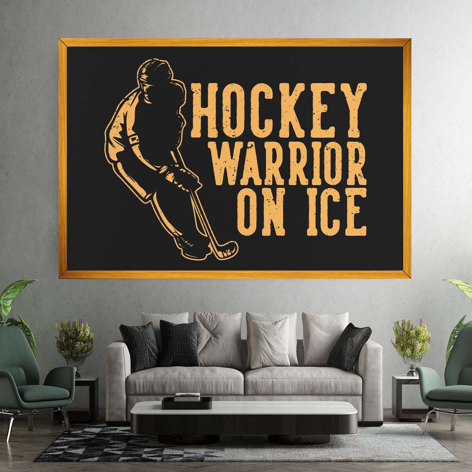 Vászonkép Hockey Worrior mockup 7