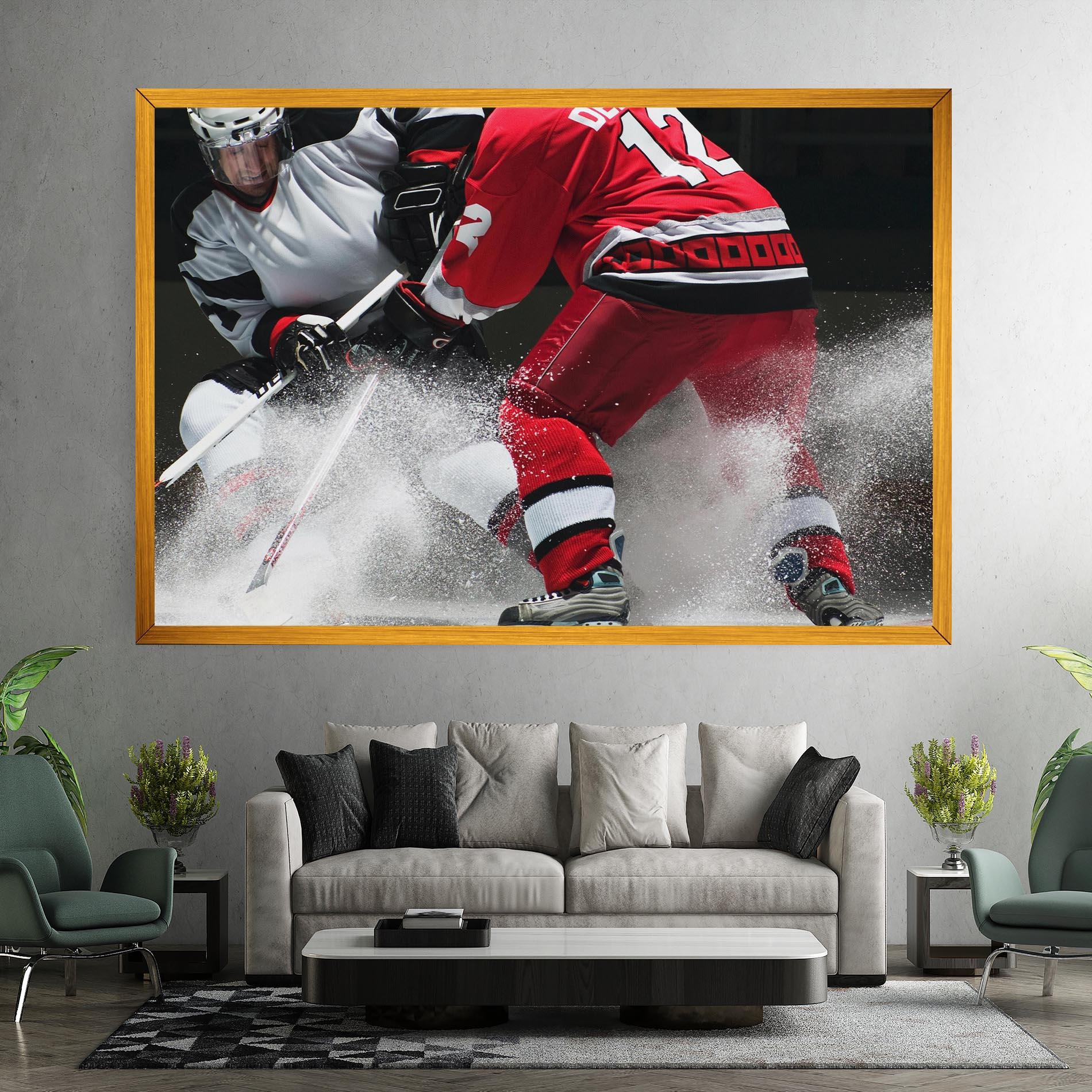 Vászonkép Red Hokey Player mockup 7
