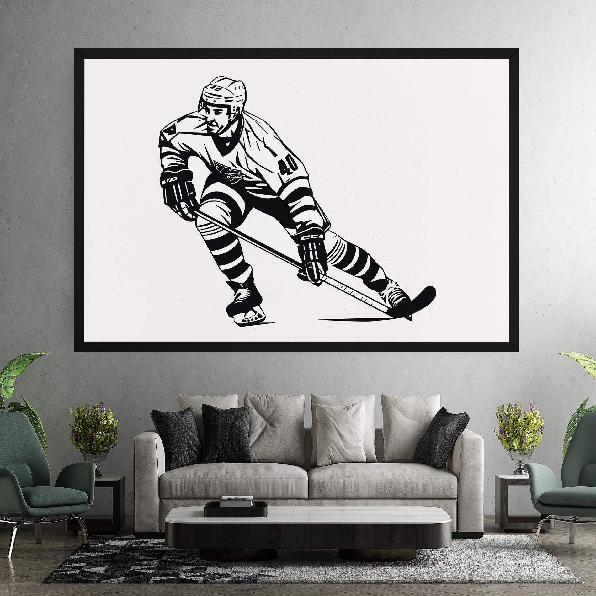 Vászonkép Hockey Player mockup 7