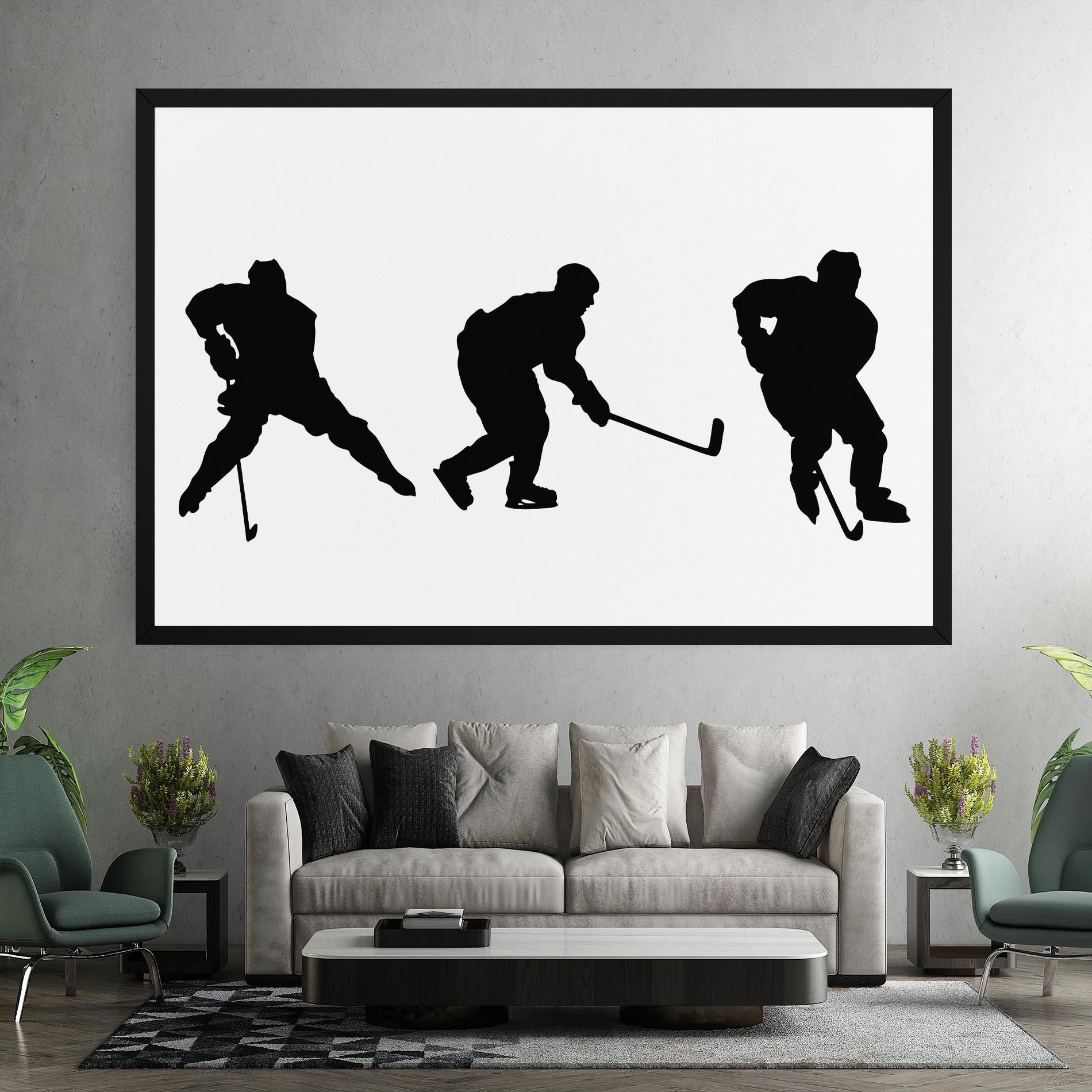 Vászonkép Hockey Pose mockup 7