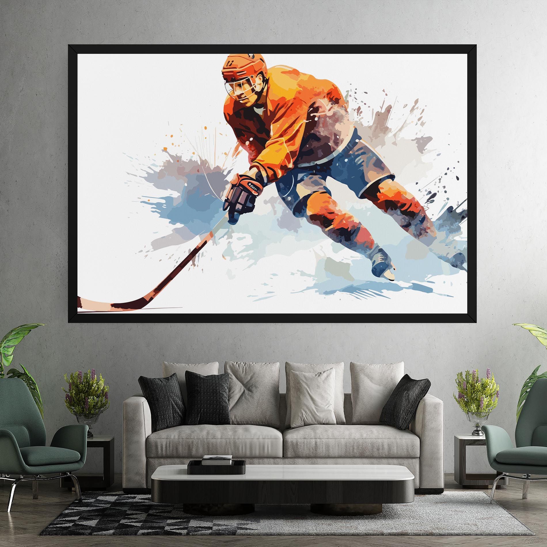 Orange Hockey mockup 7