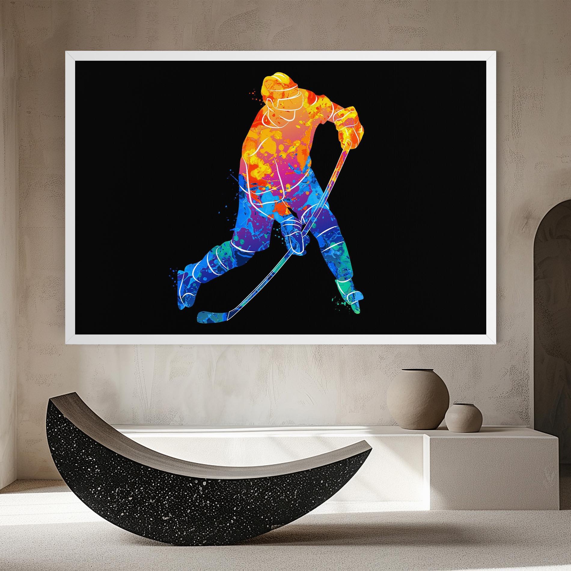 Vászonkép Color Mix Hockey mockup 8