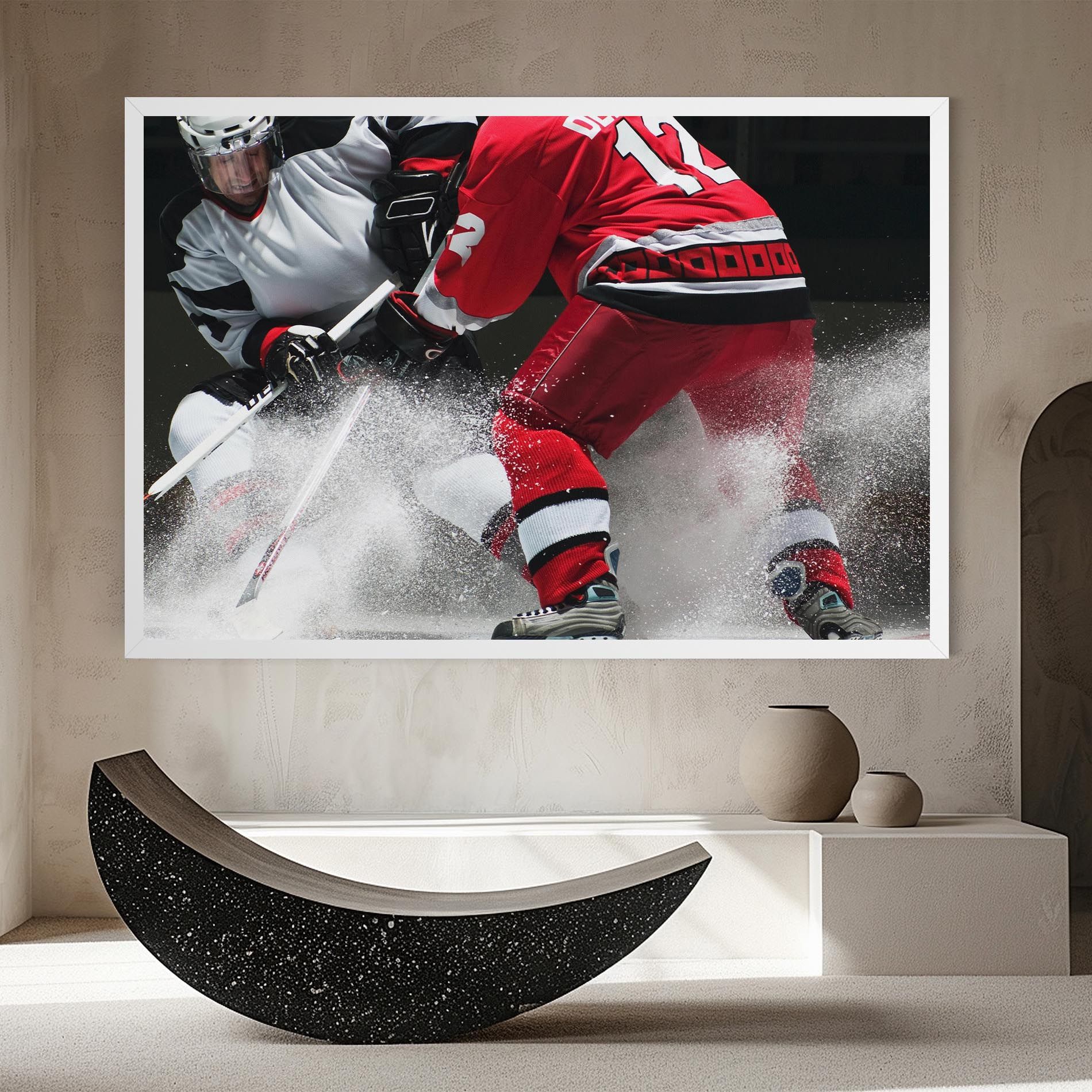Red Hokey Player mockup 8