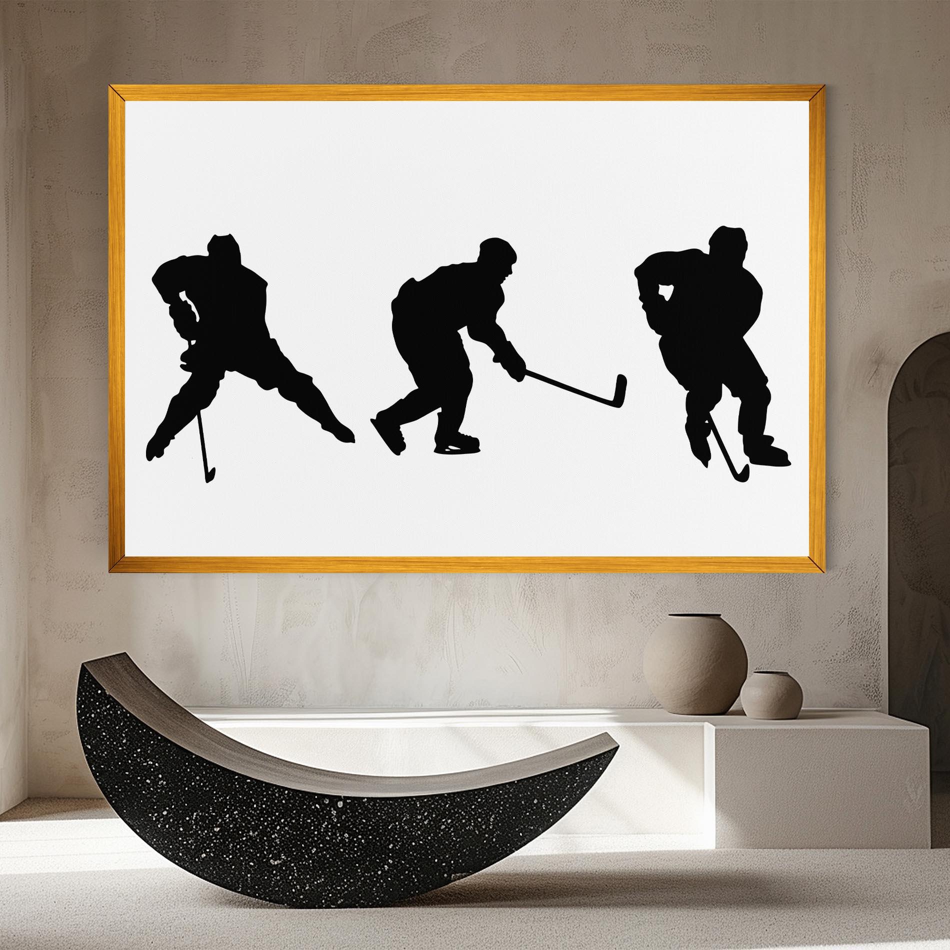 Vászonkép Hockey Pose mockup 8