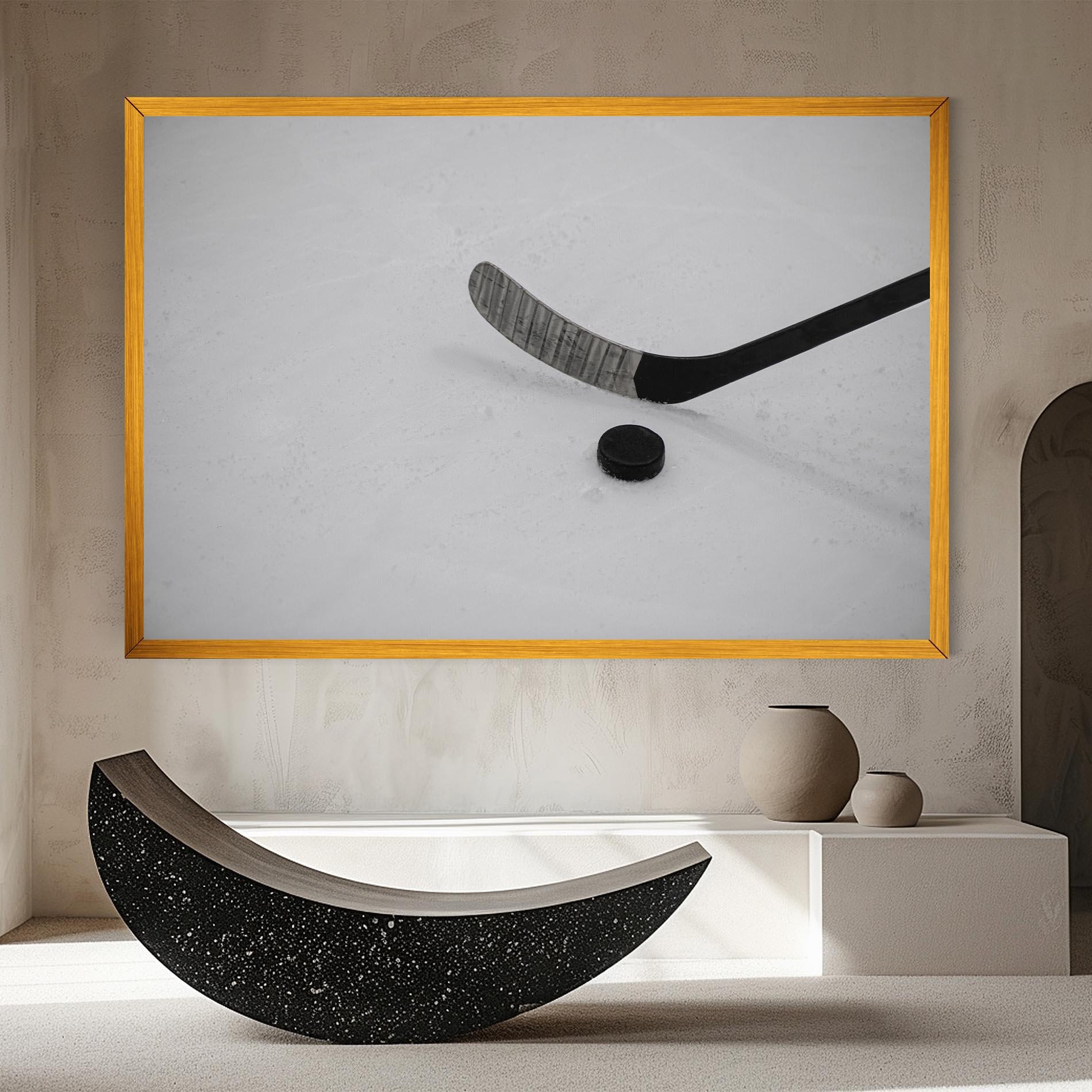 Vászonkép Hockey Puck mockup 8