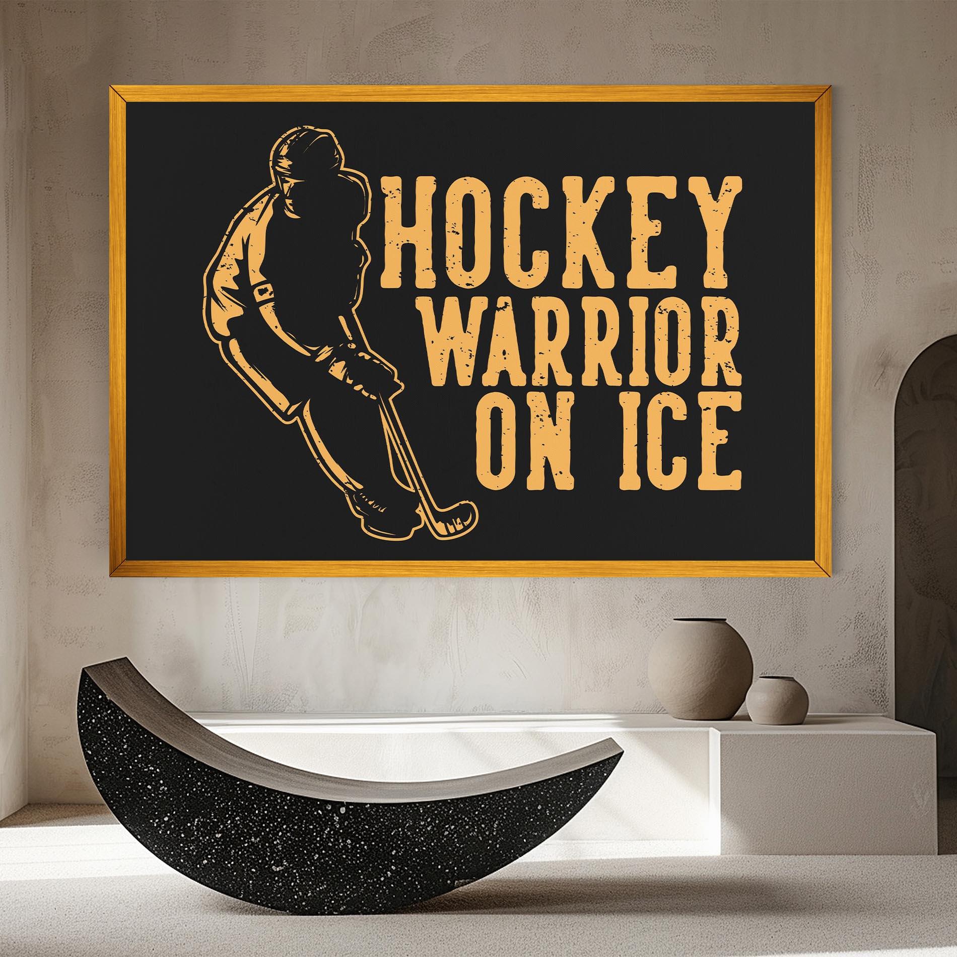 Vászonkép Hockey Worrior mockup 8