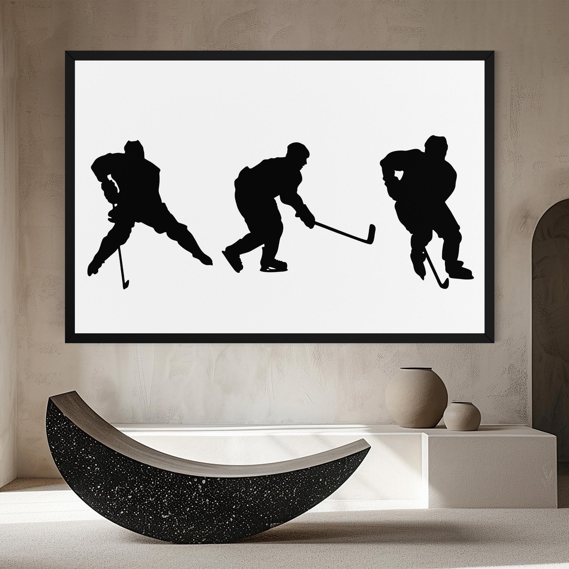 Vászonkép Hockey Pose mockup 8
