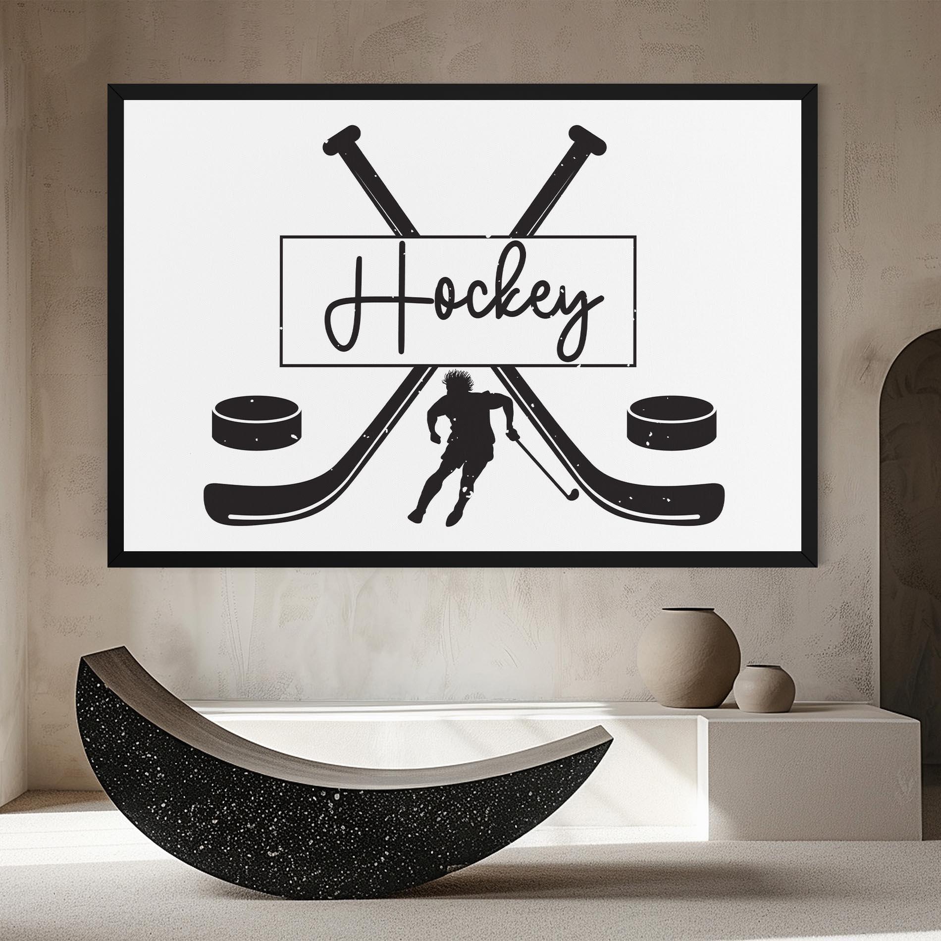 Vászonkép Hockey Stick mockup 8