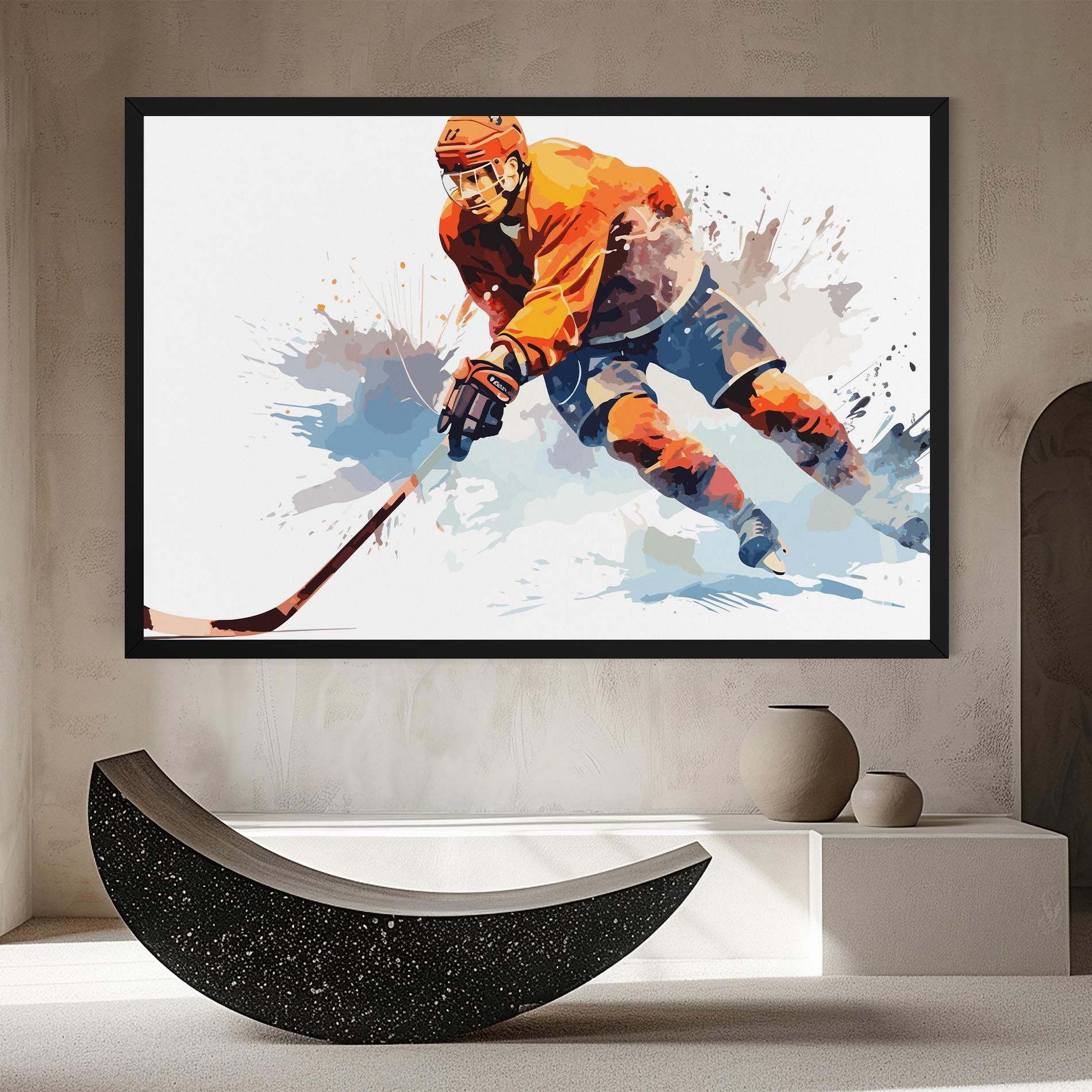 Orange Hockey mockup 8