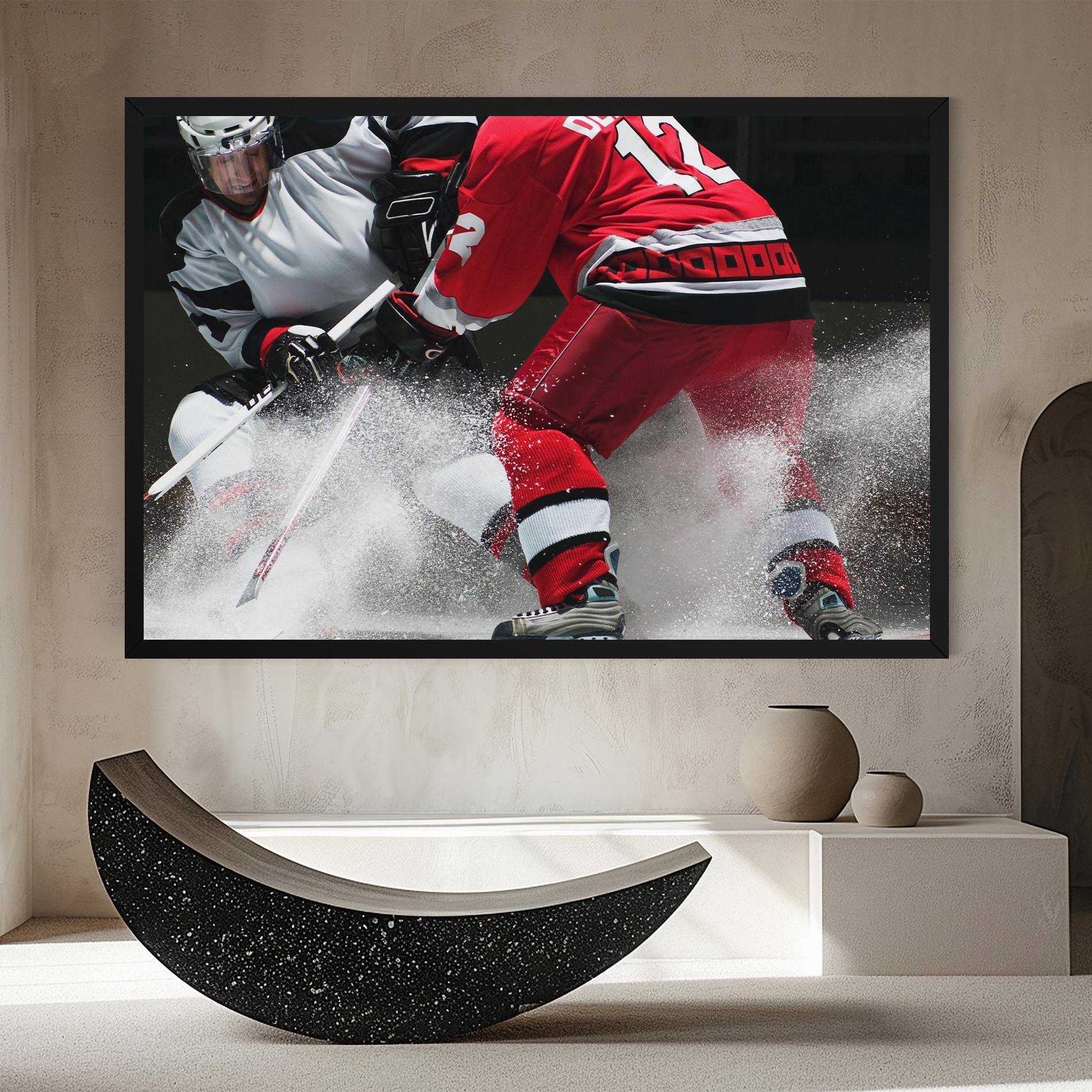 Vászonkép Red Hokey Player mockup 8
