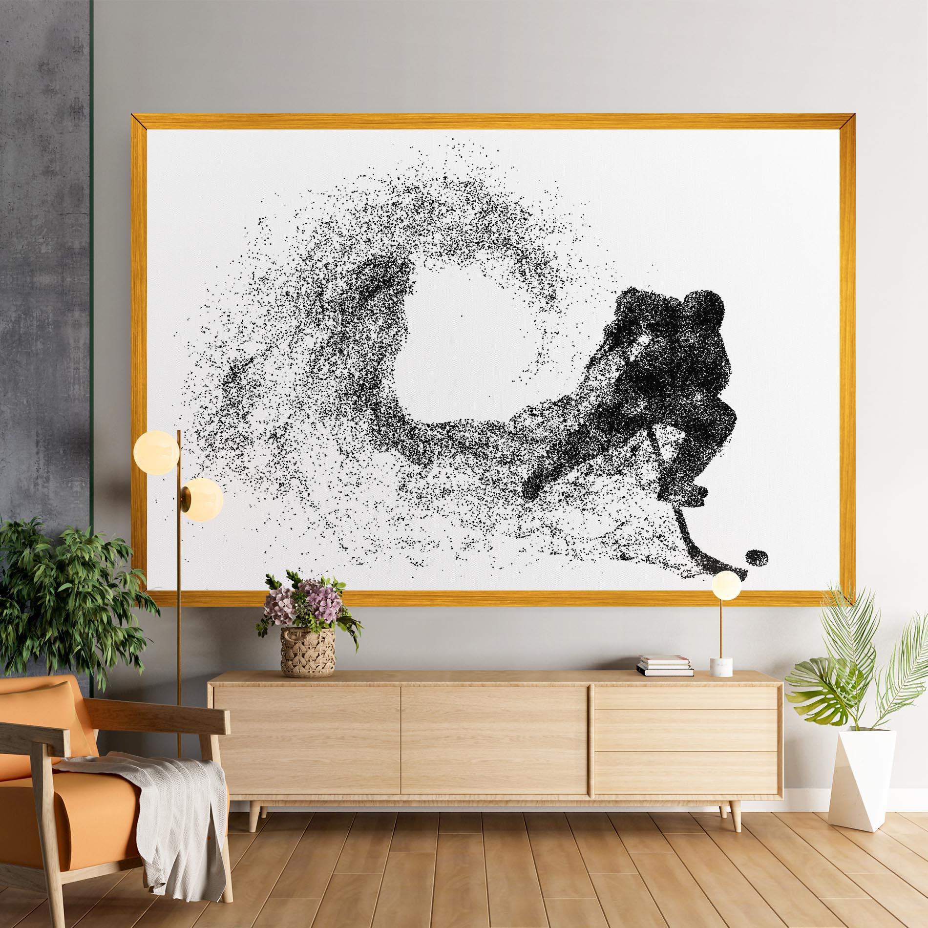 Vászonkép Hockey Playing mockup 9