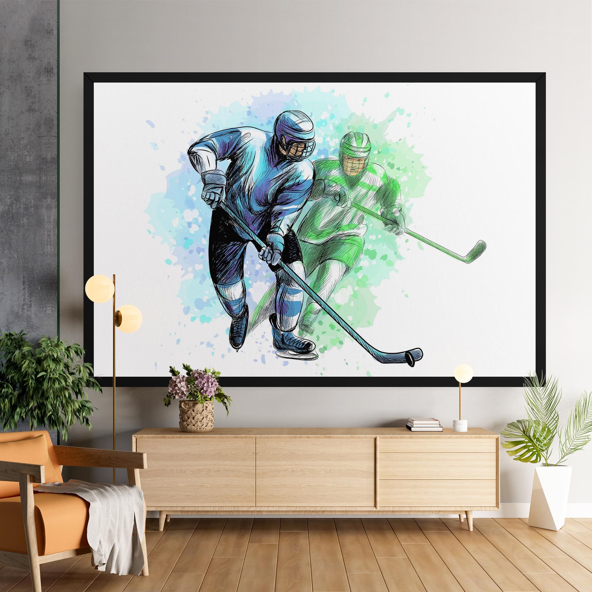 Green Blue Hockey mockup 9