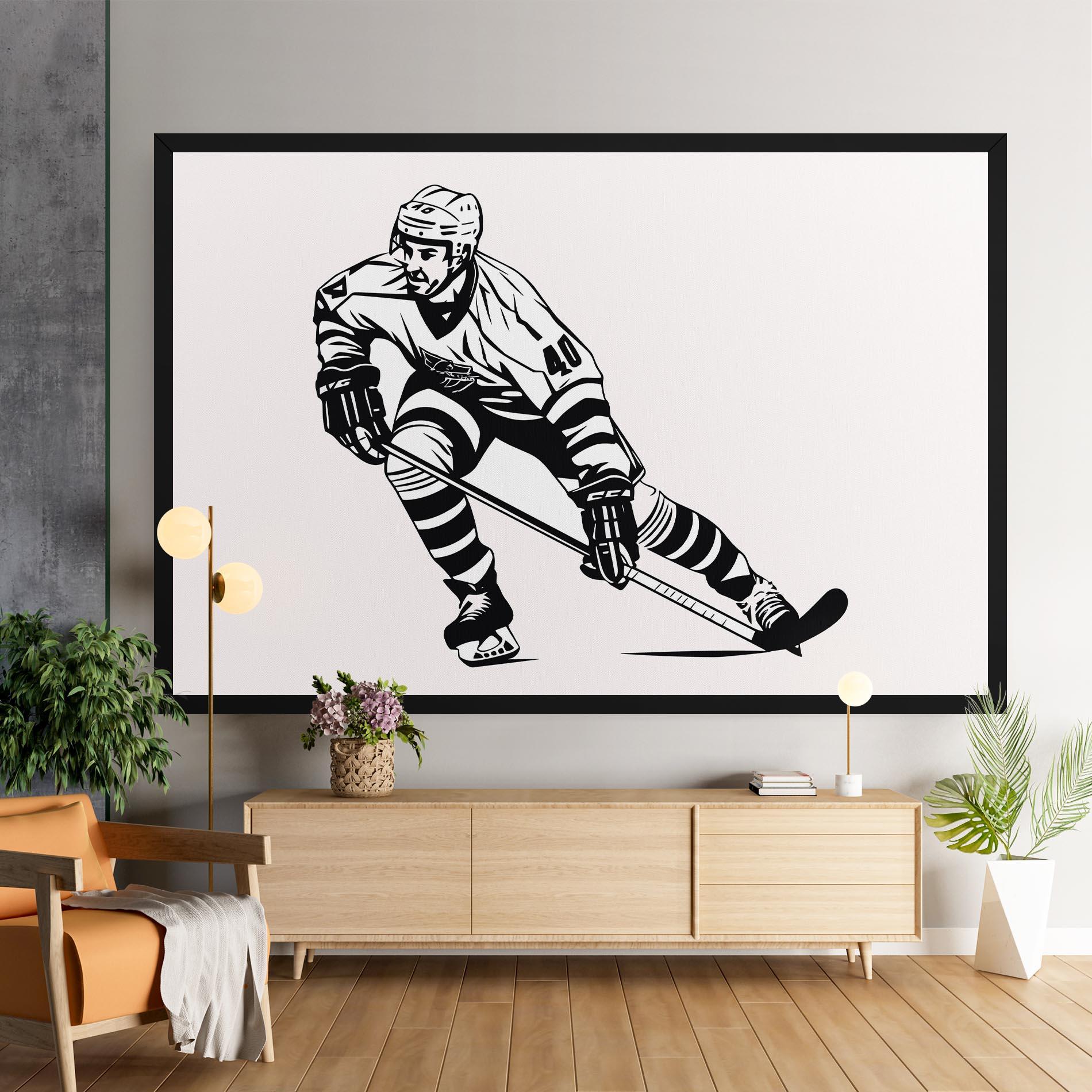 Vászonkép Hockey Player mockup 9