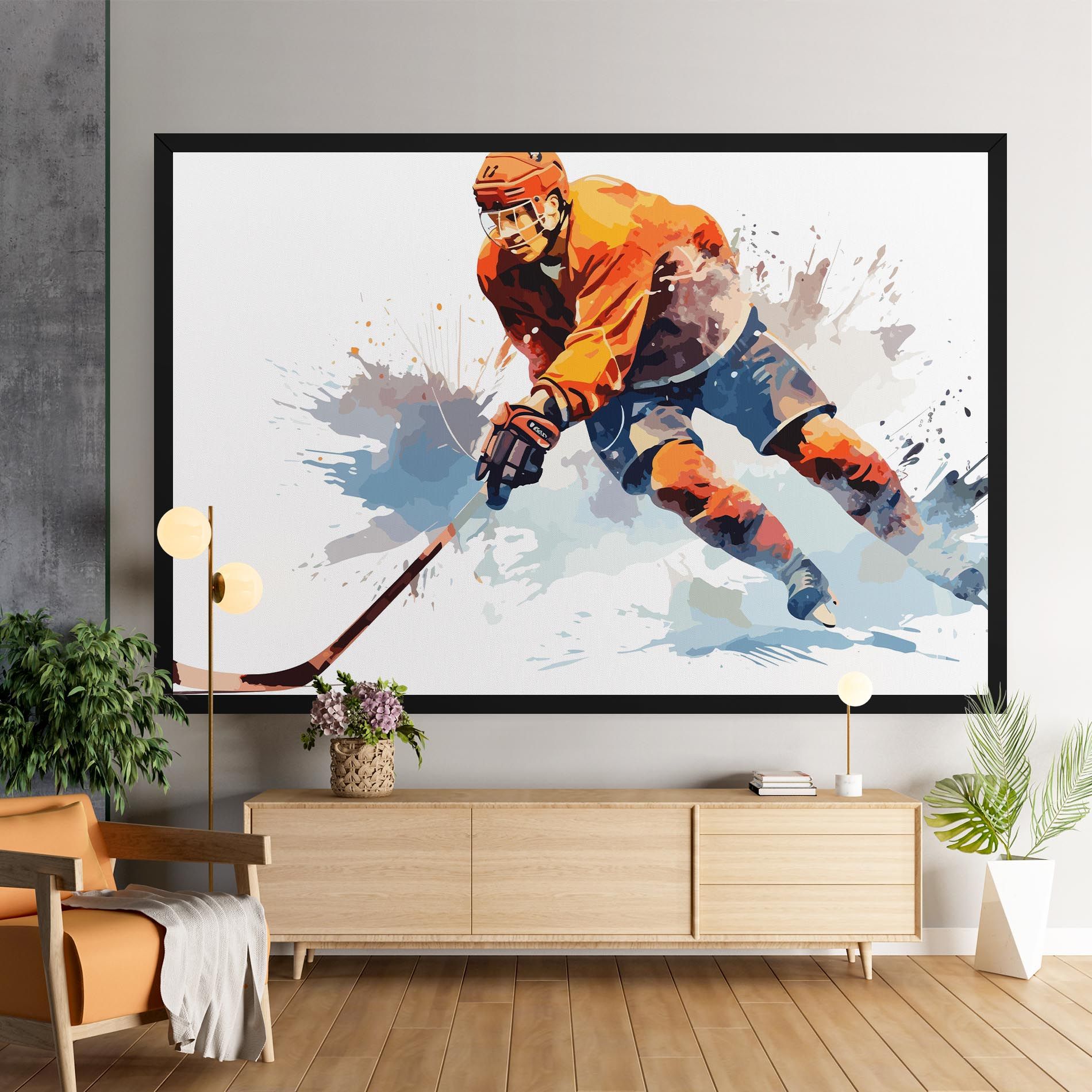 Orange Hockey mockup 9