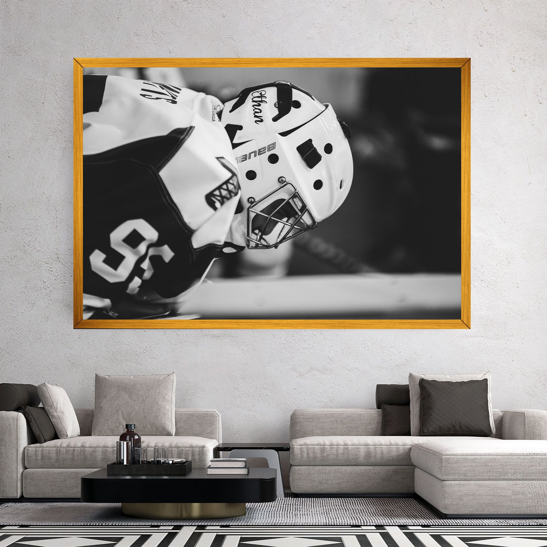 Black White Hockey mockup 2
