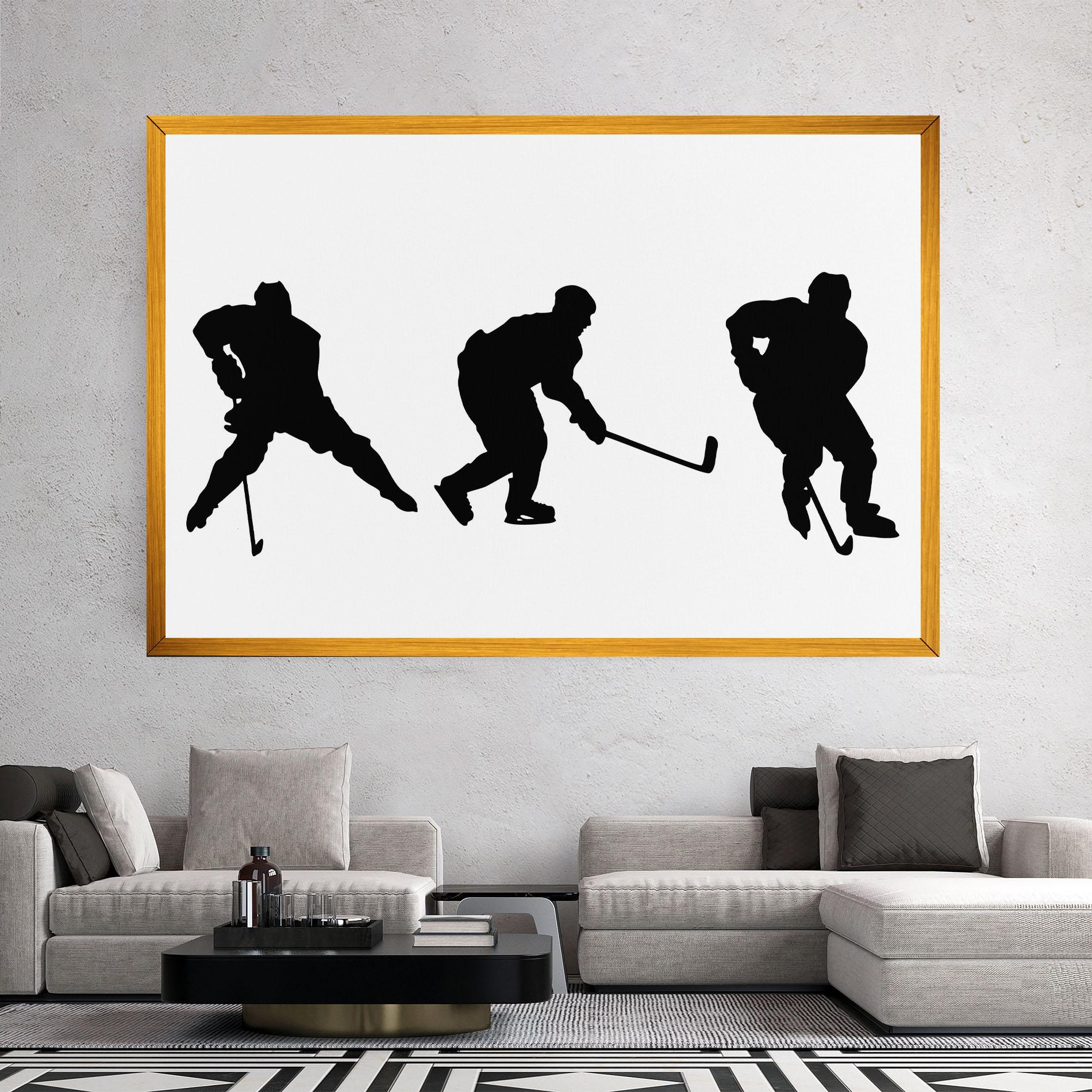 Vászonkép Hockey Pose mockup 2