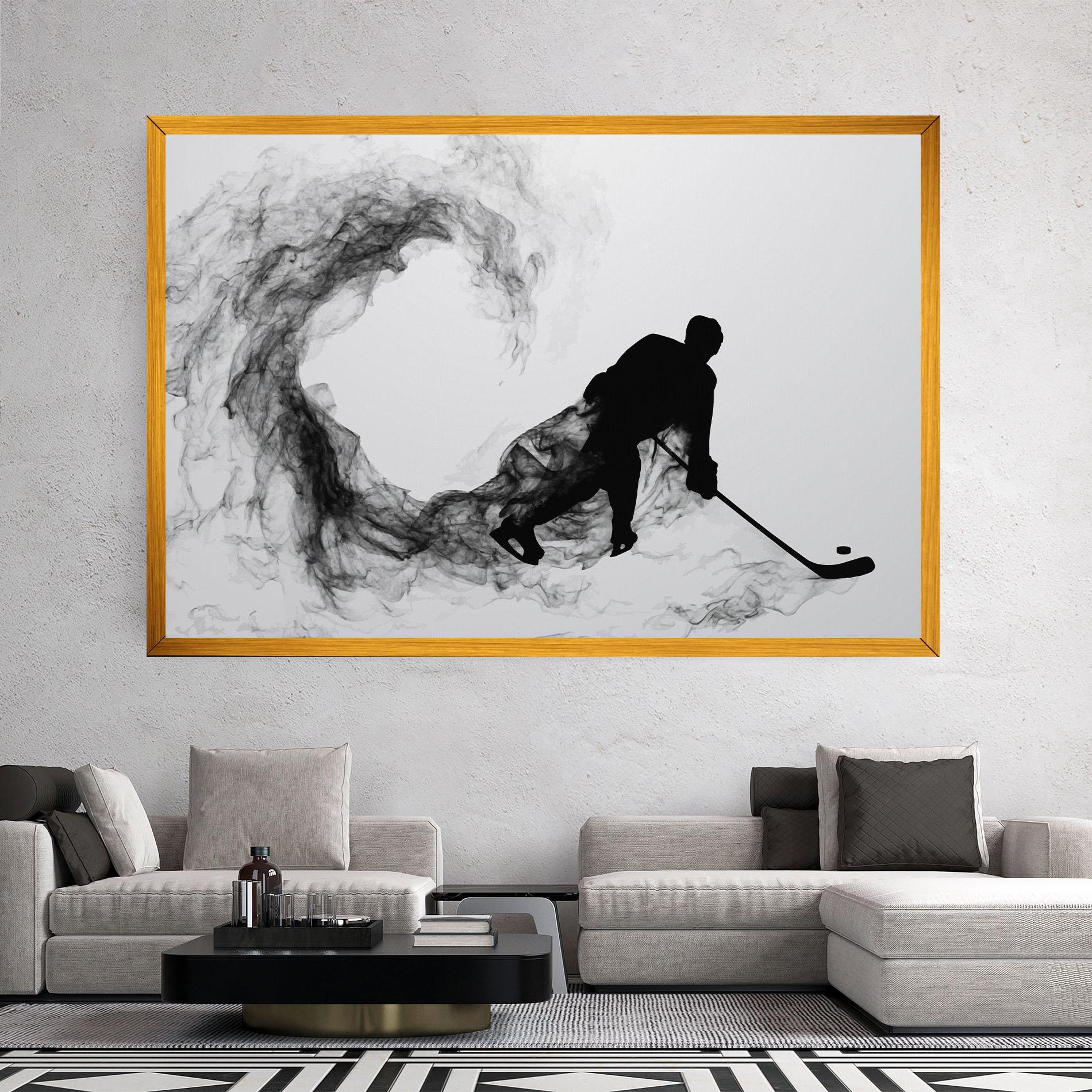 Vászonkép Hockey Smoke mockup 2