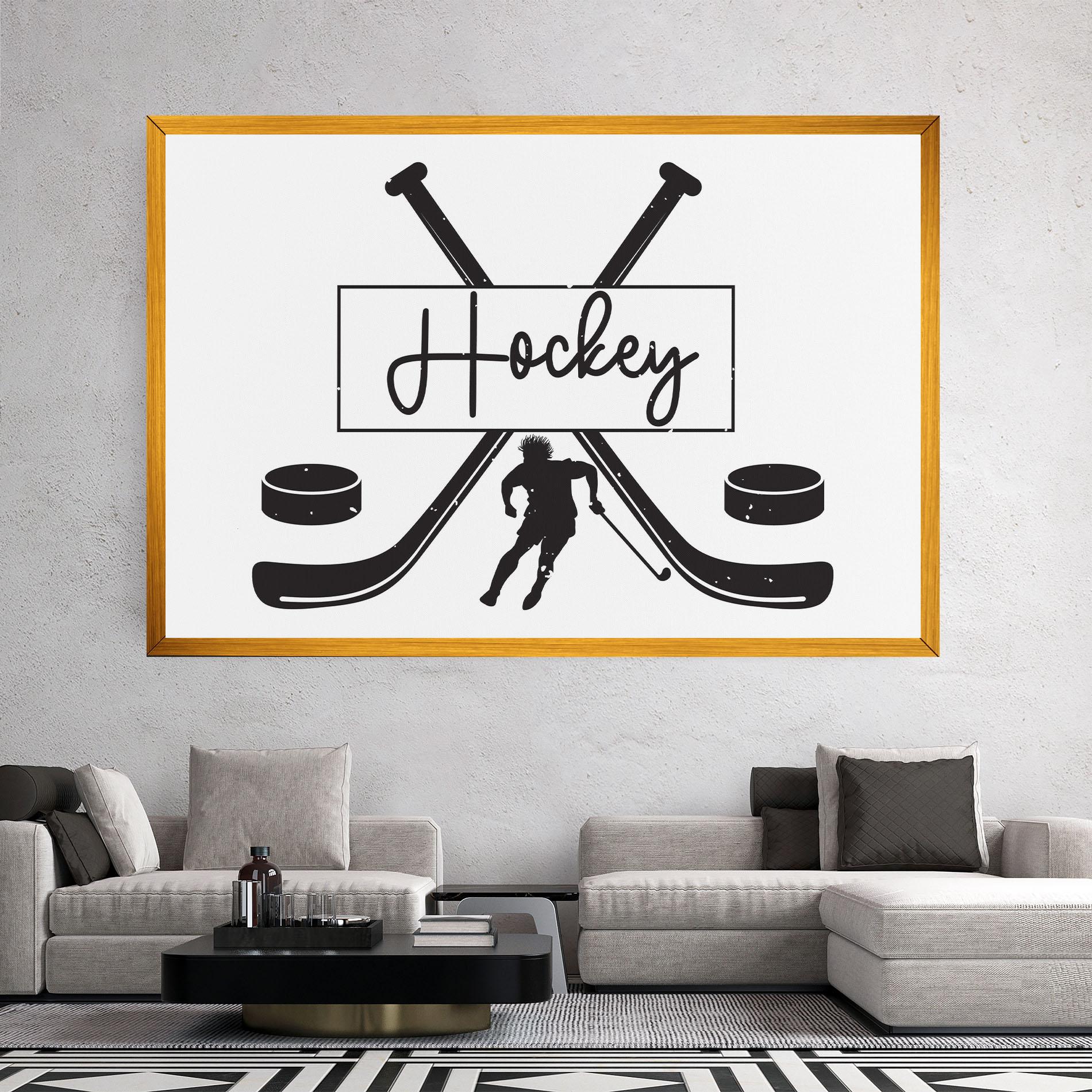 Vászonkép Hockey Stick mockup 2