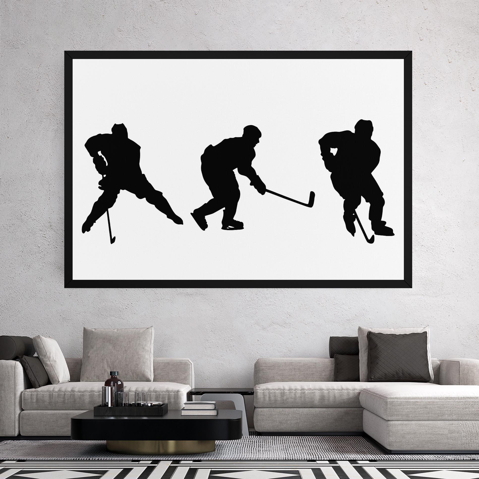 Vászonkép Hockey Pose mockup 2