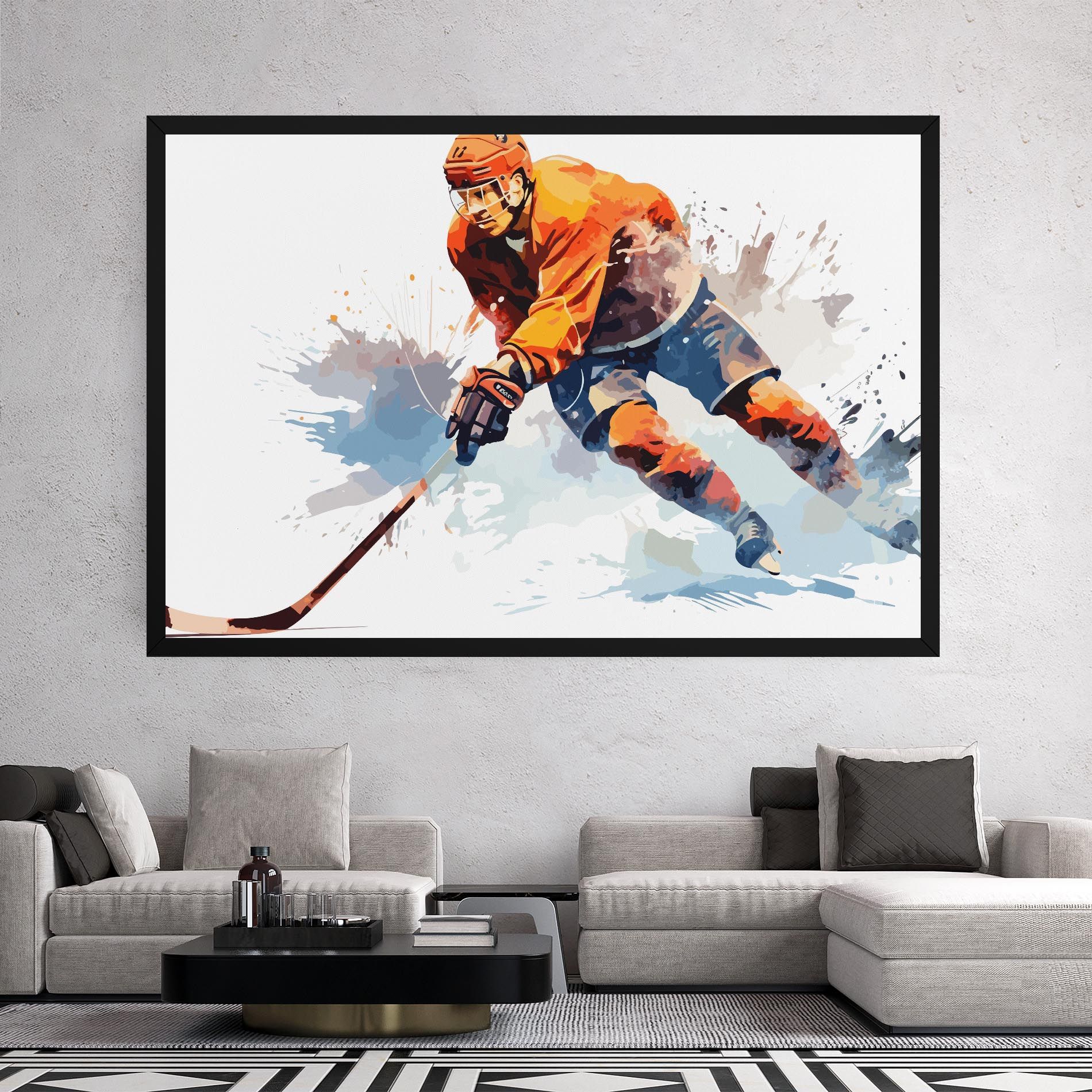 Orange Hockey mockup 2