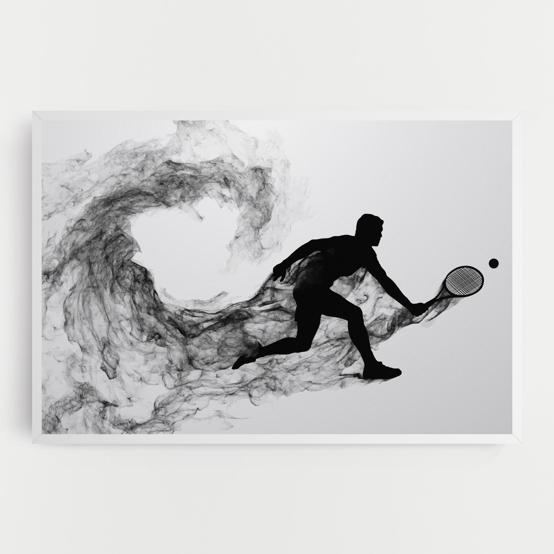 Vászonkép Black Smoke Tennis mockup 0