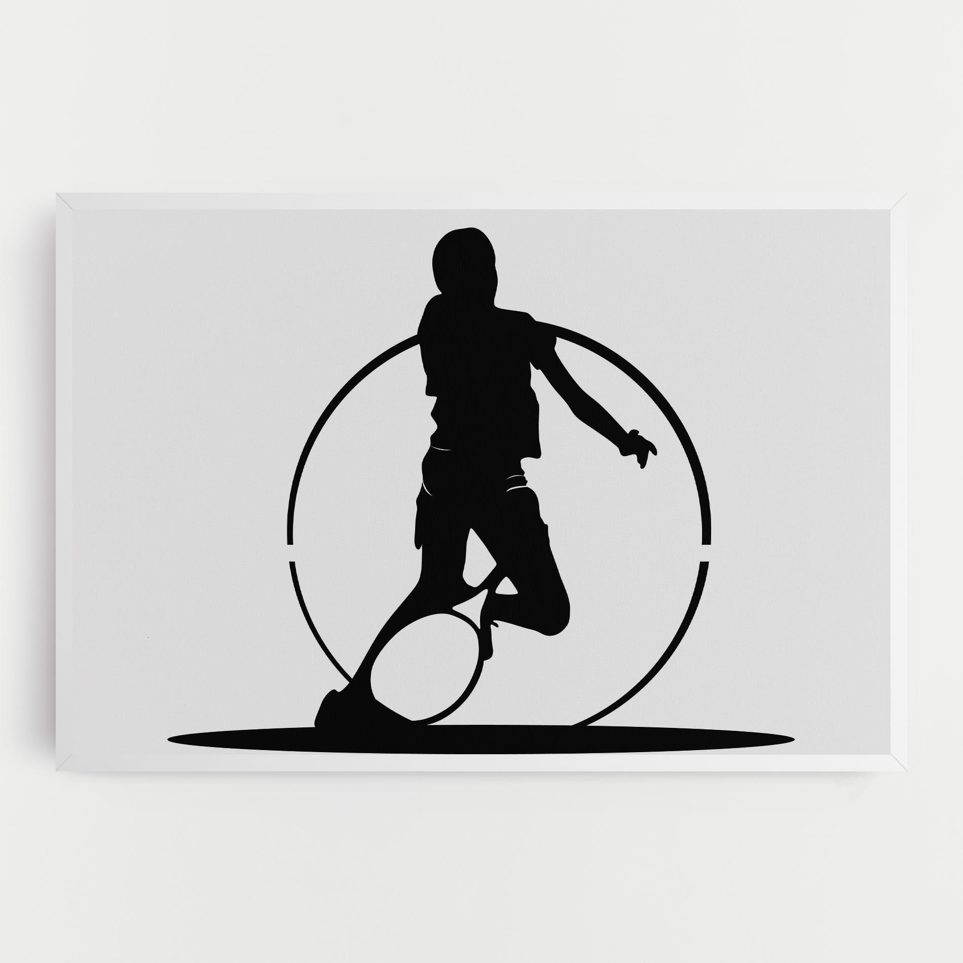 Vászonkép Black Tennis Circle mockup 0