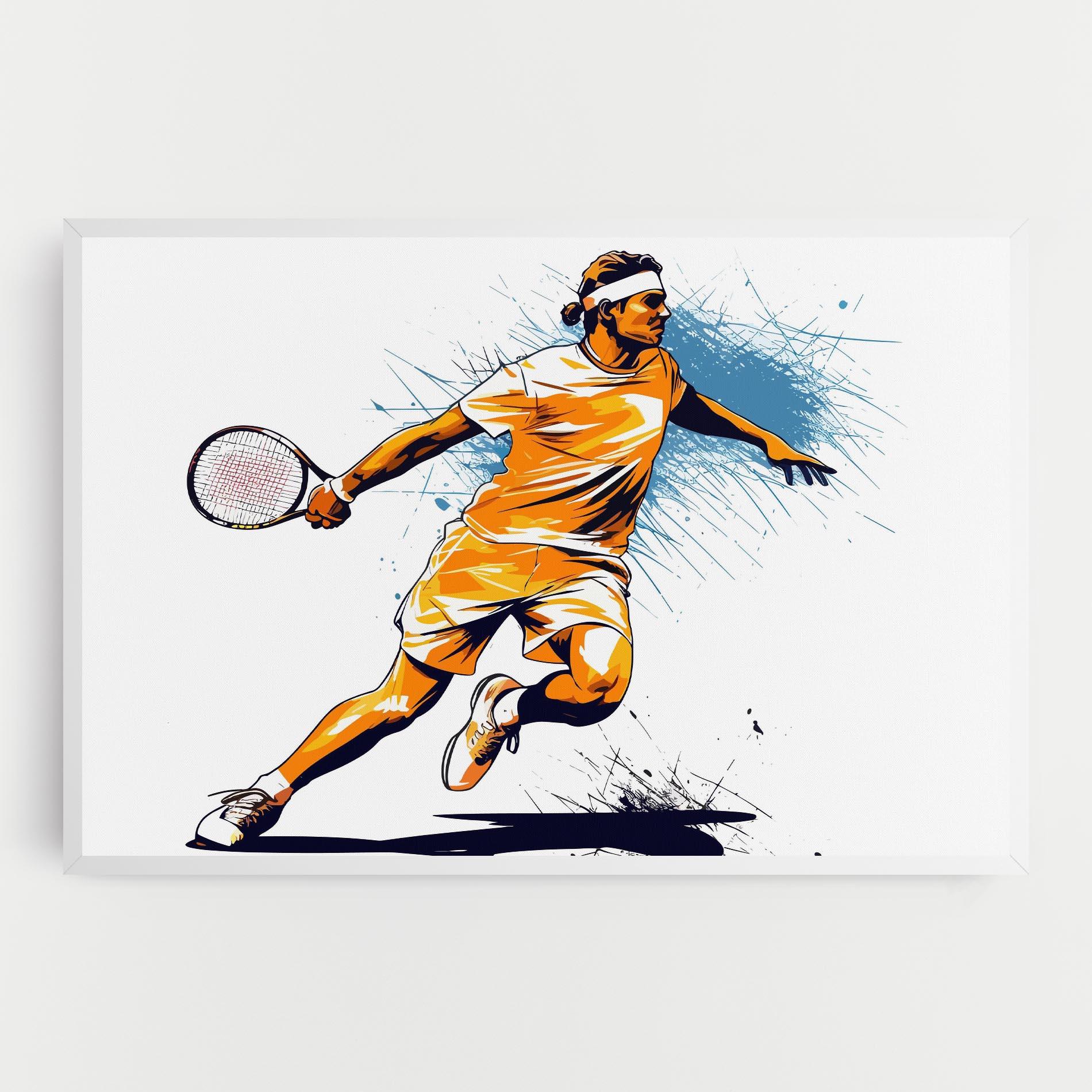 Vászonkép Orange Blue Tennis mockup 0