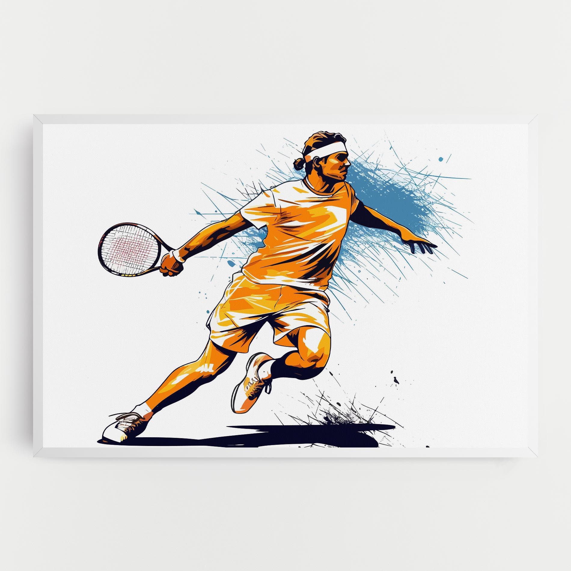 Orange Blue Tennis mockup 0