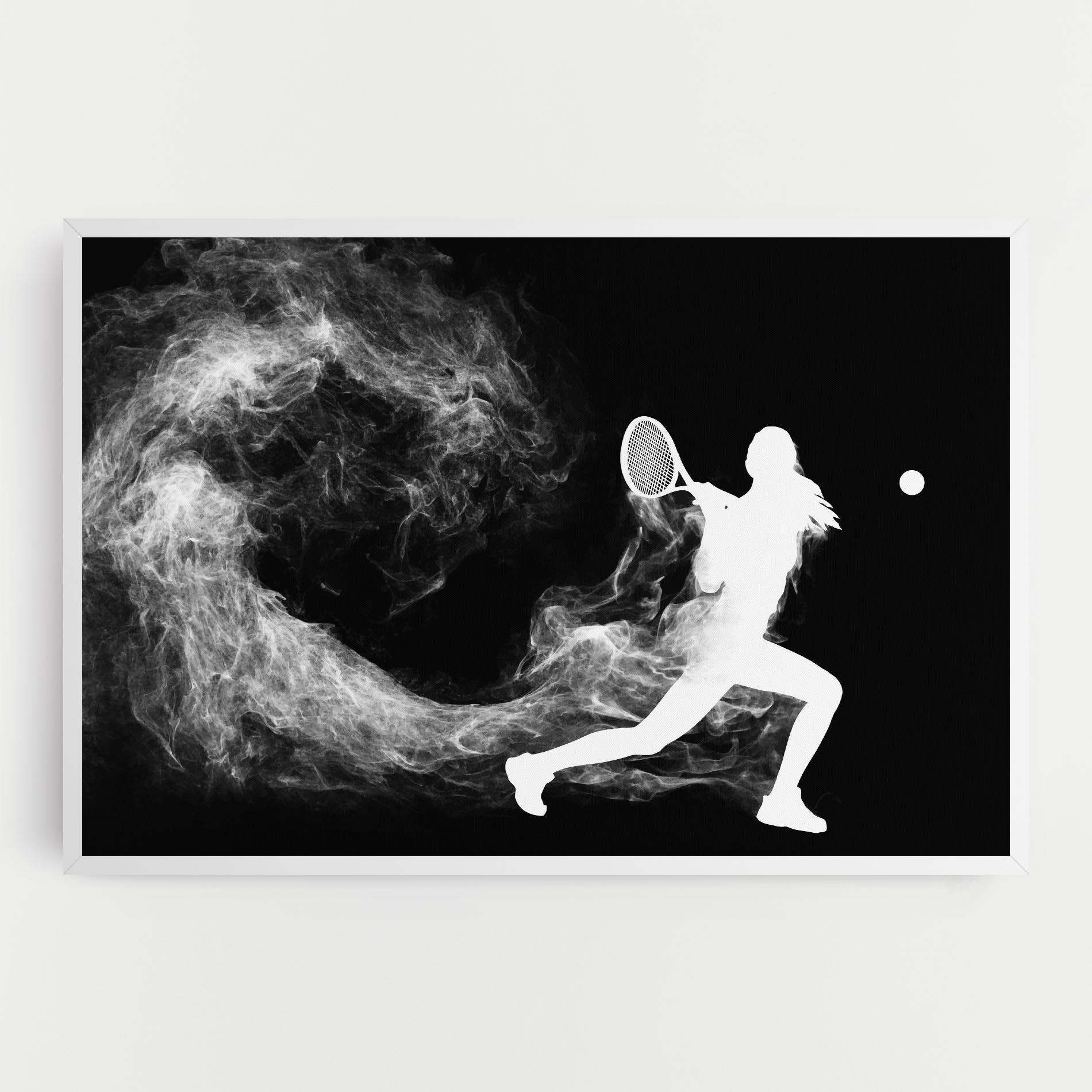 Vászonkép Tennis Spoke White mockup 0