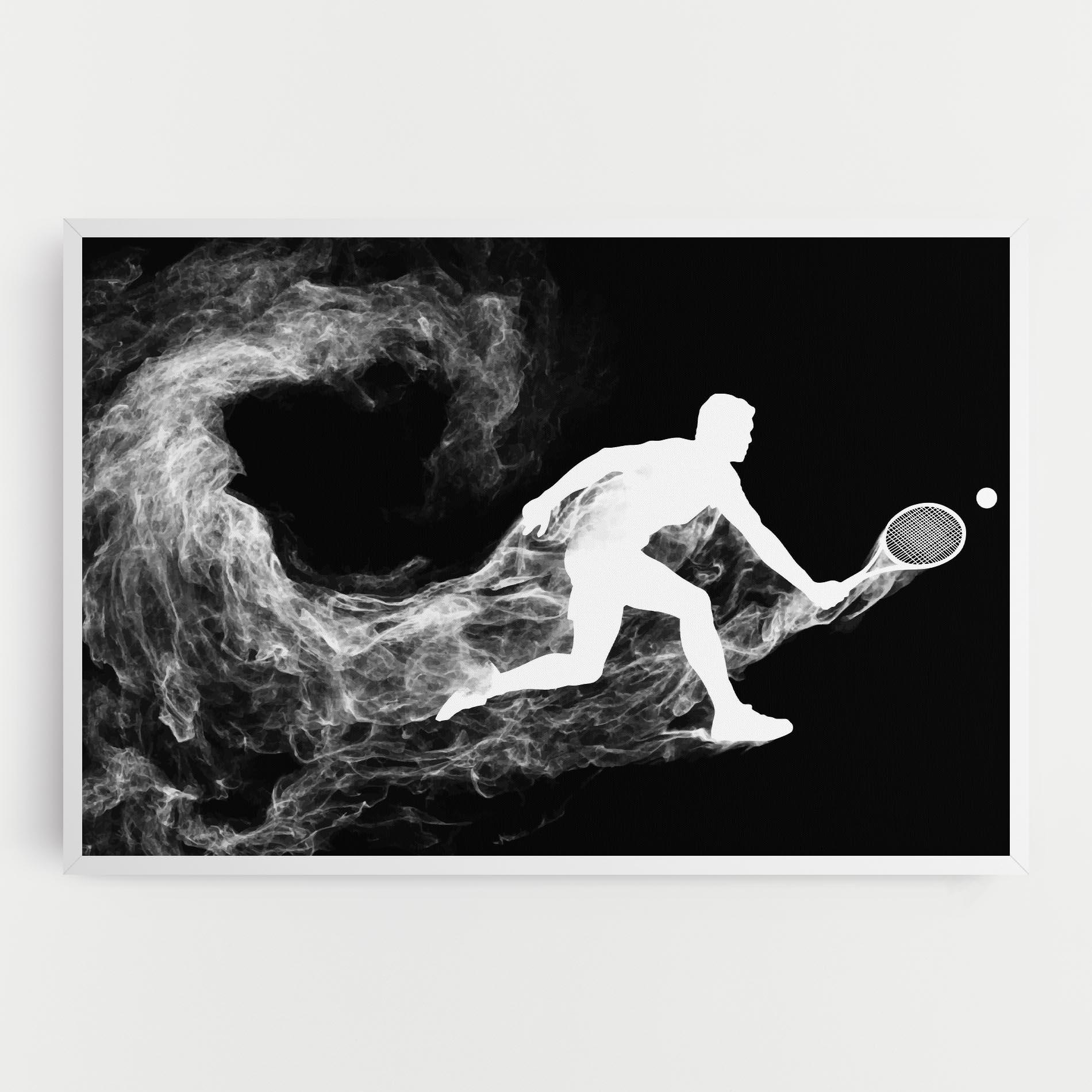 Vászonkép Tennis White Smoke mockup 0