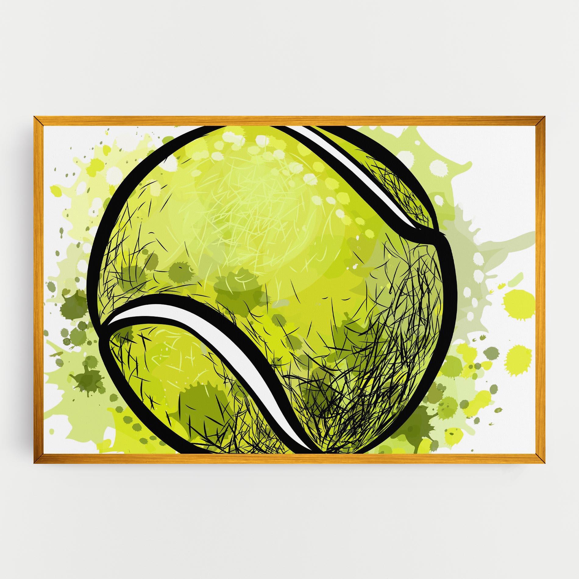 Vászonkép Big Tennis Ball mockup 0
