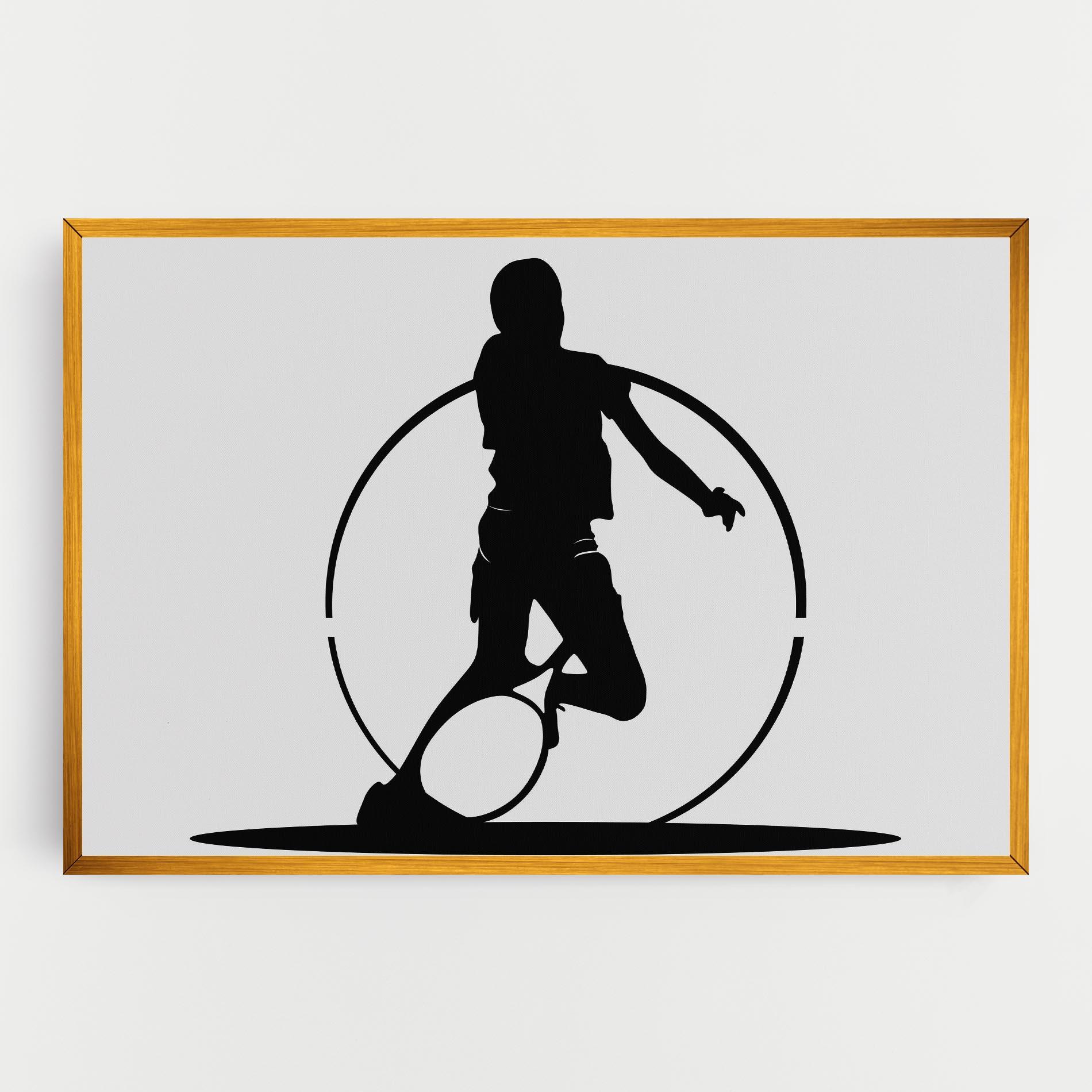 Vászonkép Black Tennis Circle mockup 0