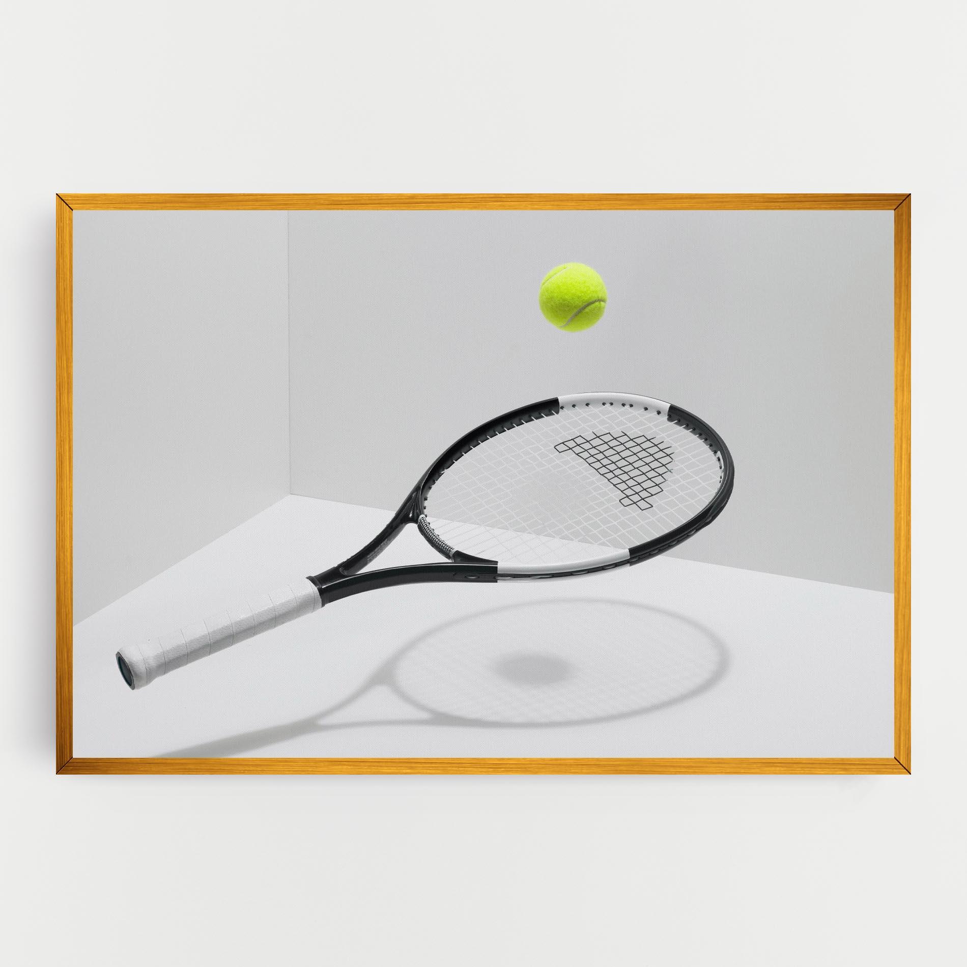 Vászonkép Floating Tennis Racket mockup 0