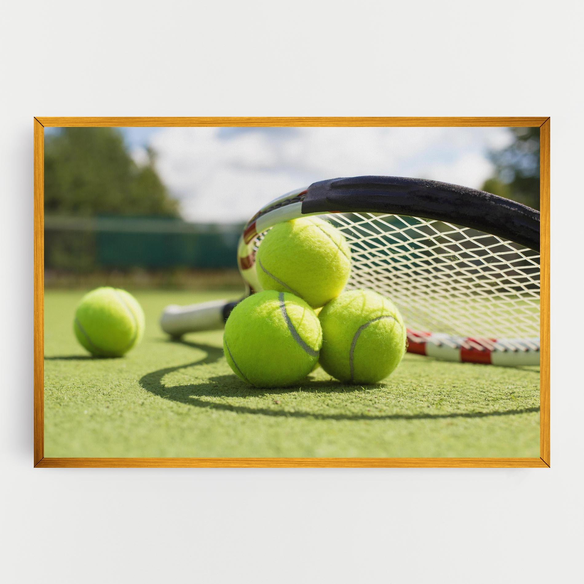 Vászonkép Grass Tennis Balls mockup 0