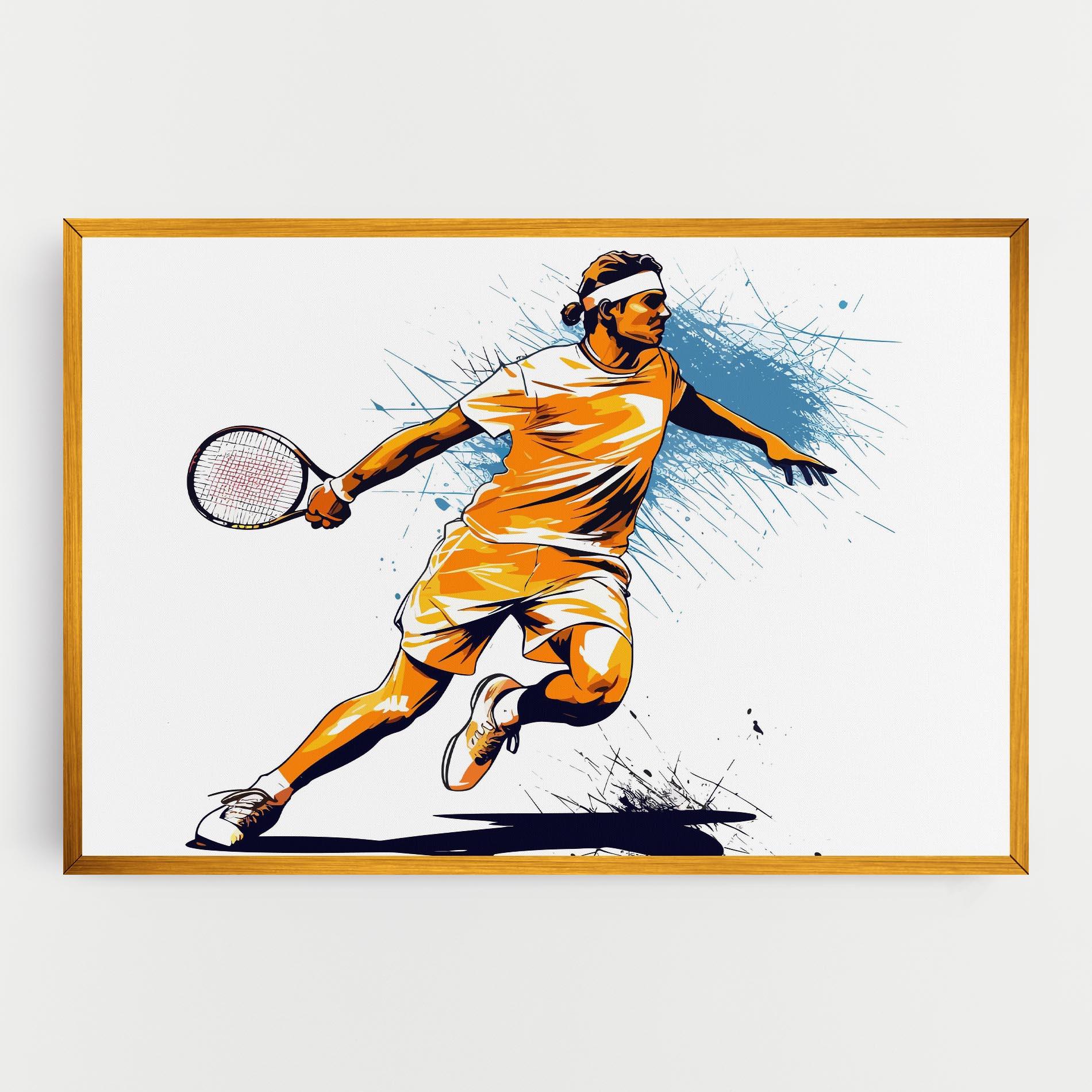 Vászonkép Orange Blue Tennis mockup 0