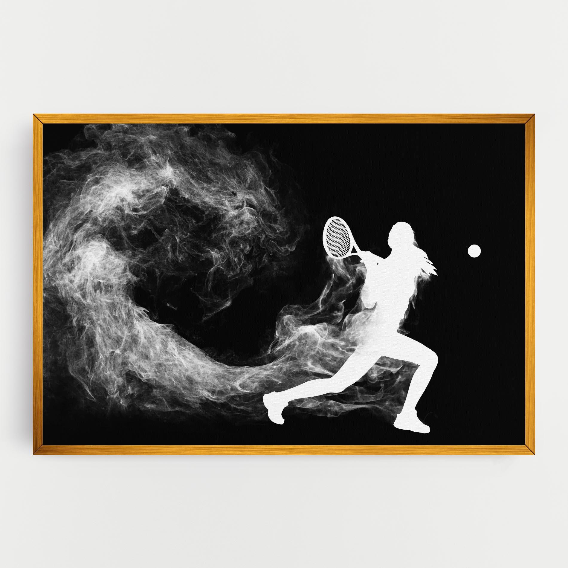 Vászonkép Tennis Spoke White mockup 0