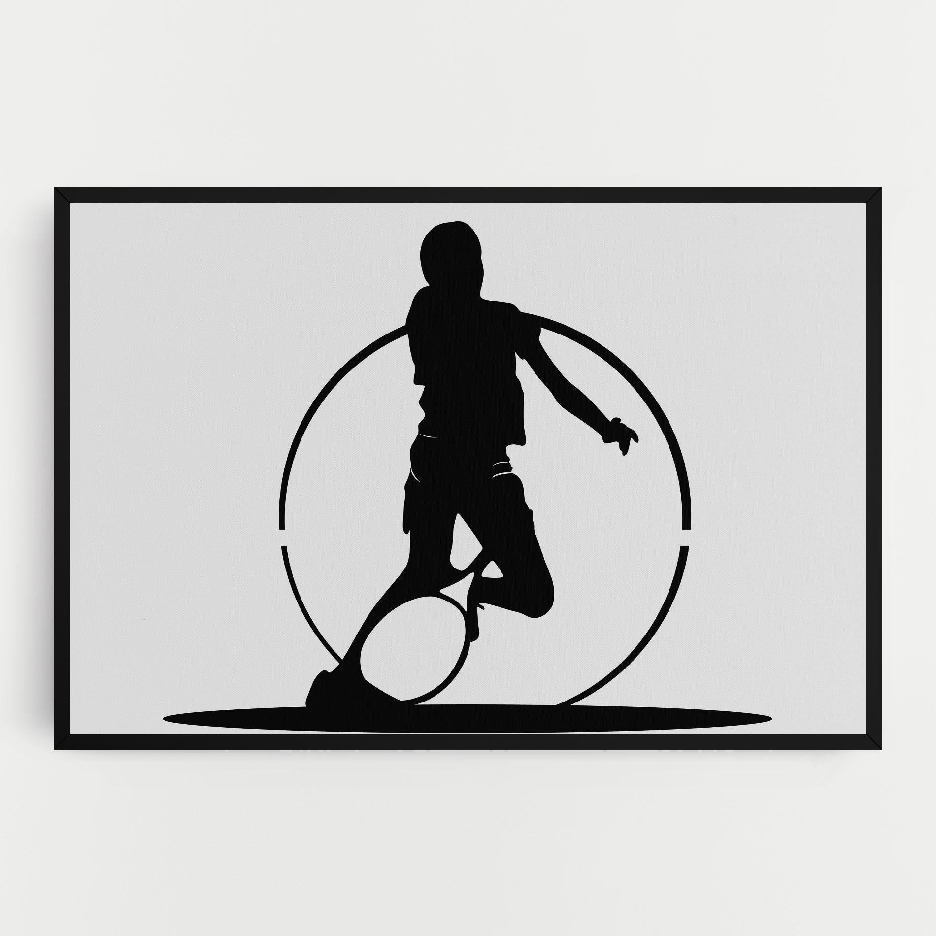 Vászonkép Black Tennis Circle mockup 0