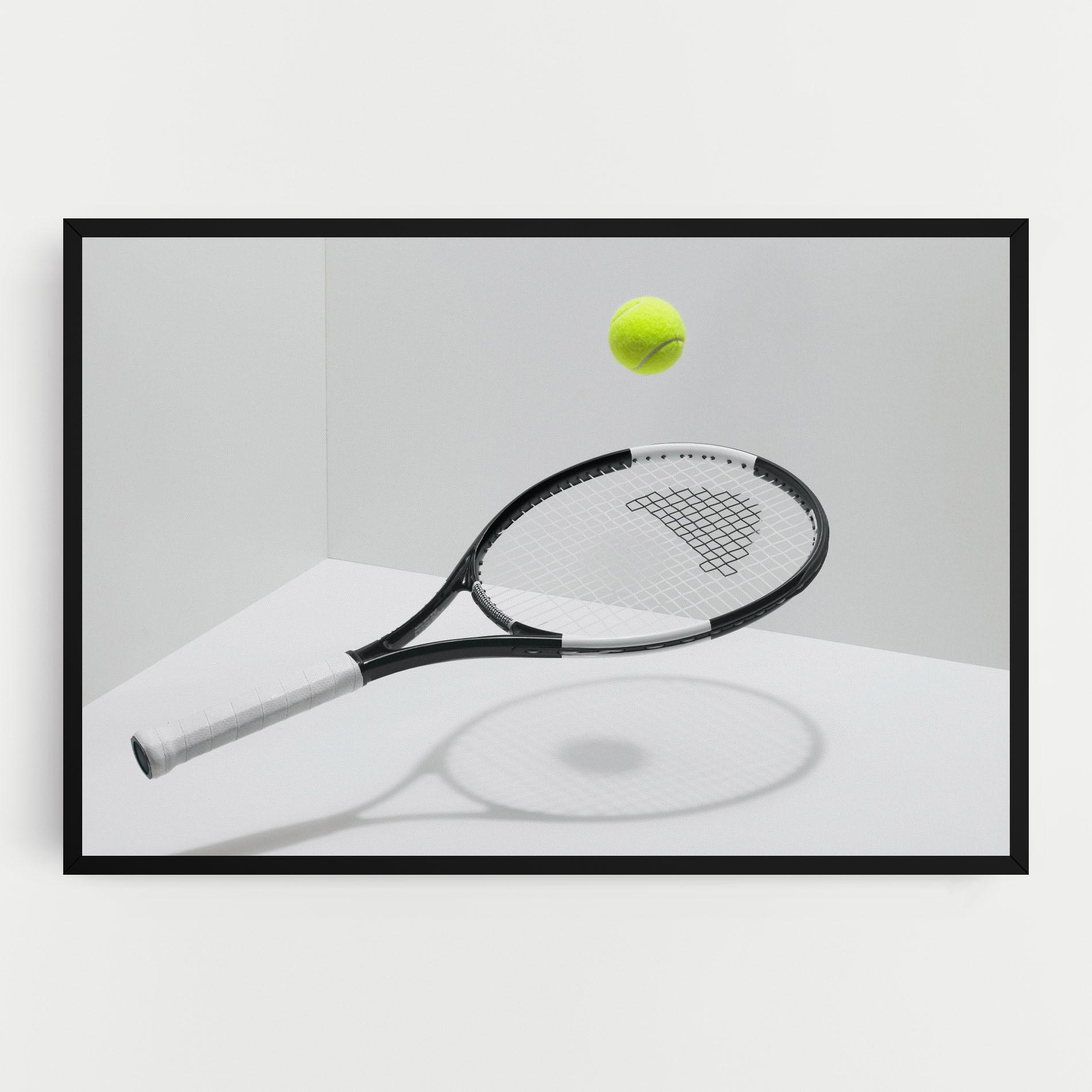 Vászonkép Floating Tennis Racket mockup 0