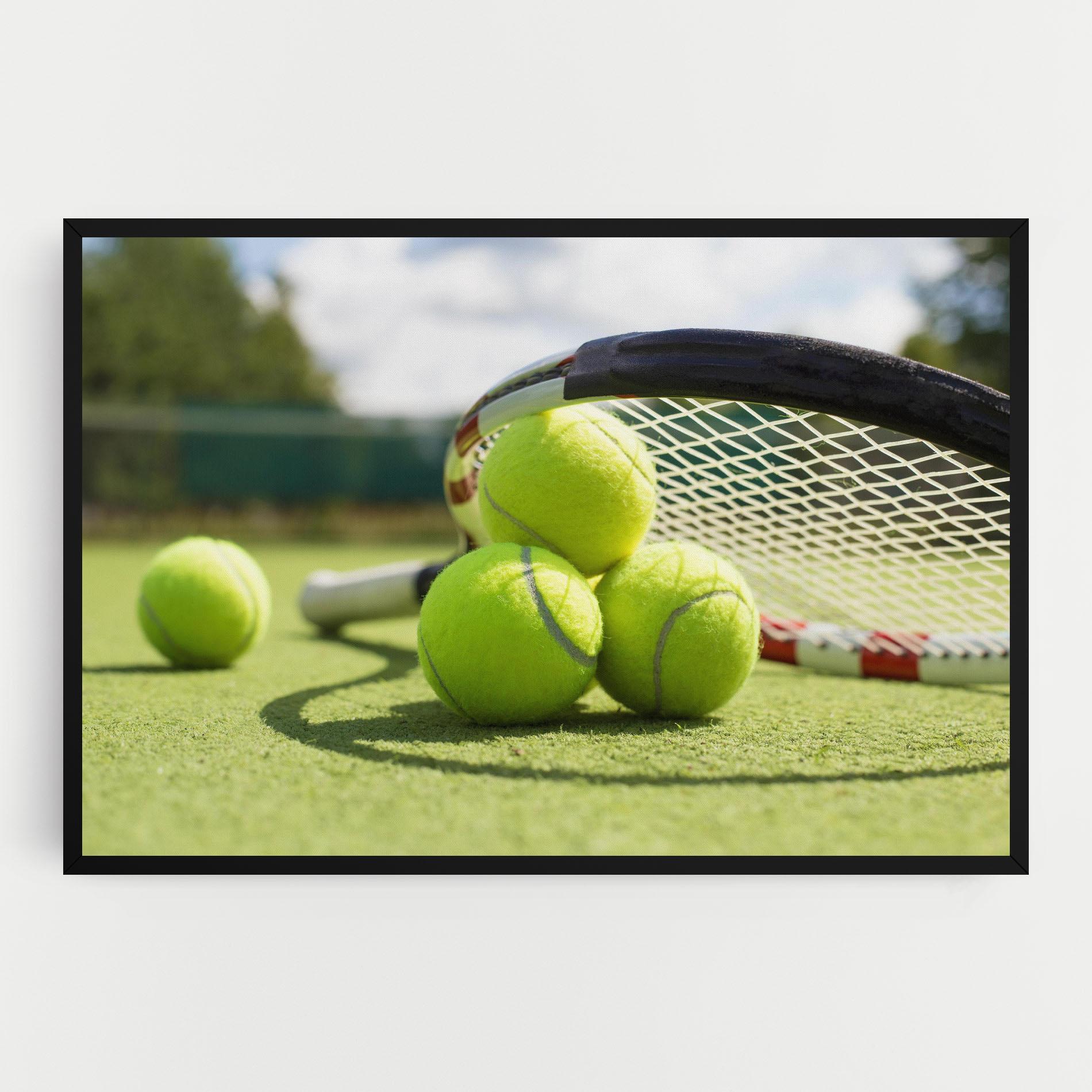 Vászonkép Grass Tennis Balls mockup 0
