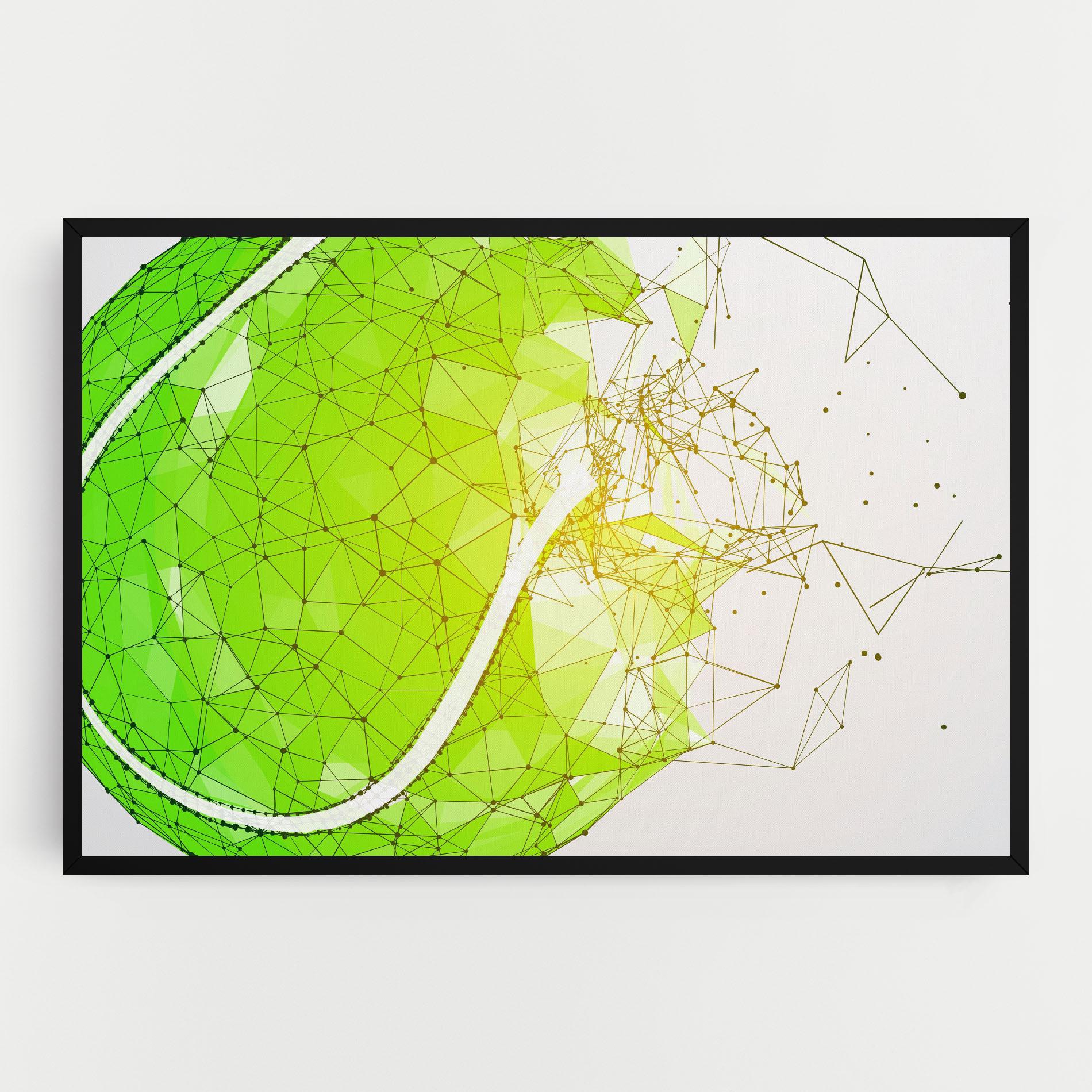 Vászonkép Green Line Tennis mockup 0