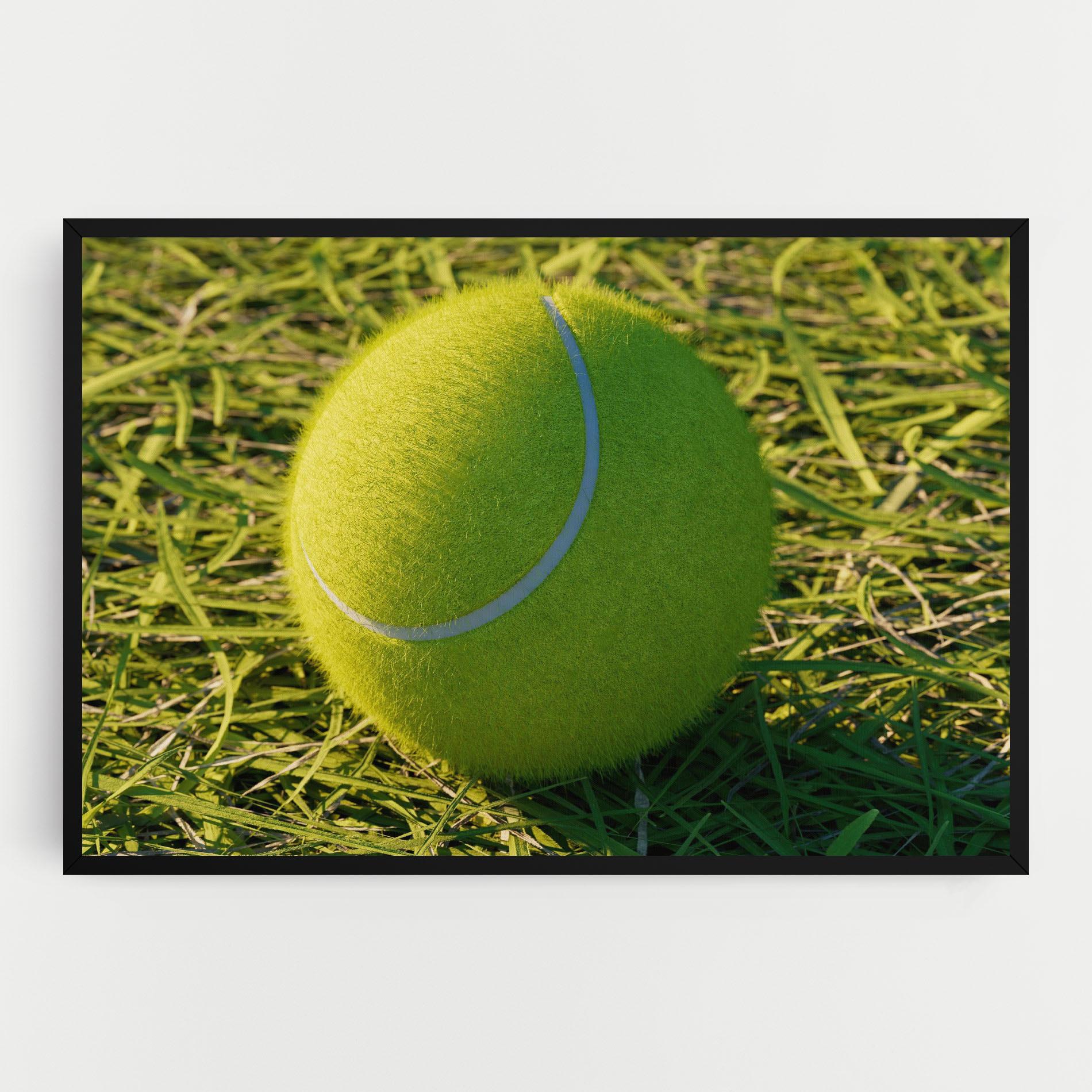 Vászonkép Green Tennis Ball mockup 0