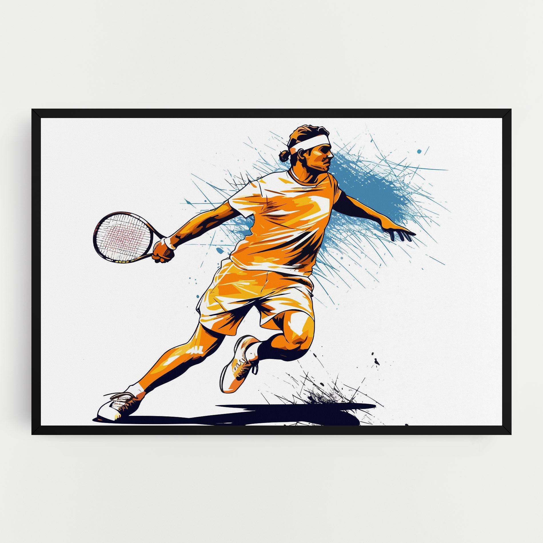 Vászonkép Orange Blue Tennis mockup 0