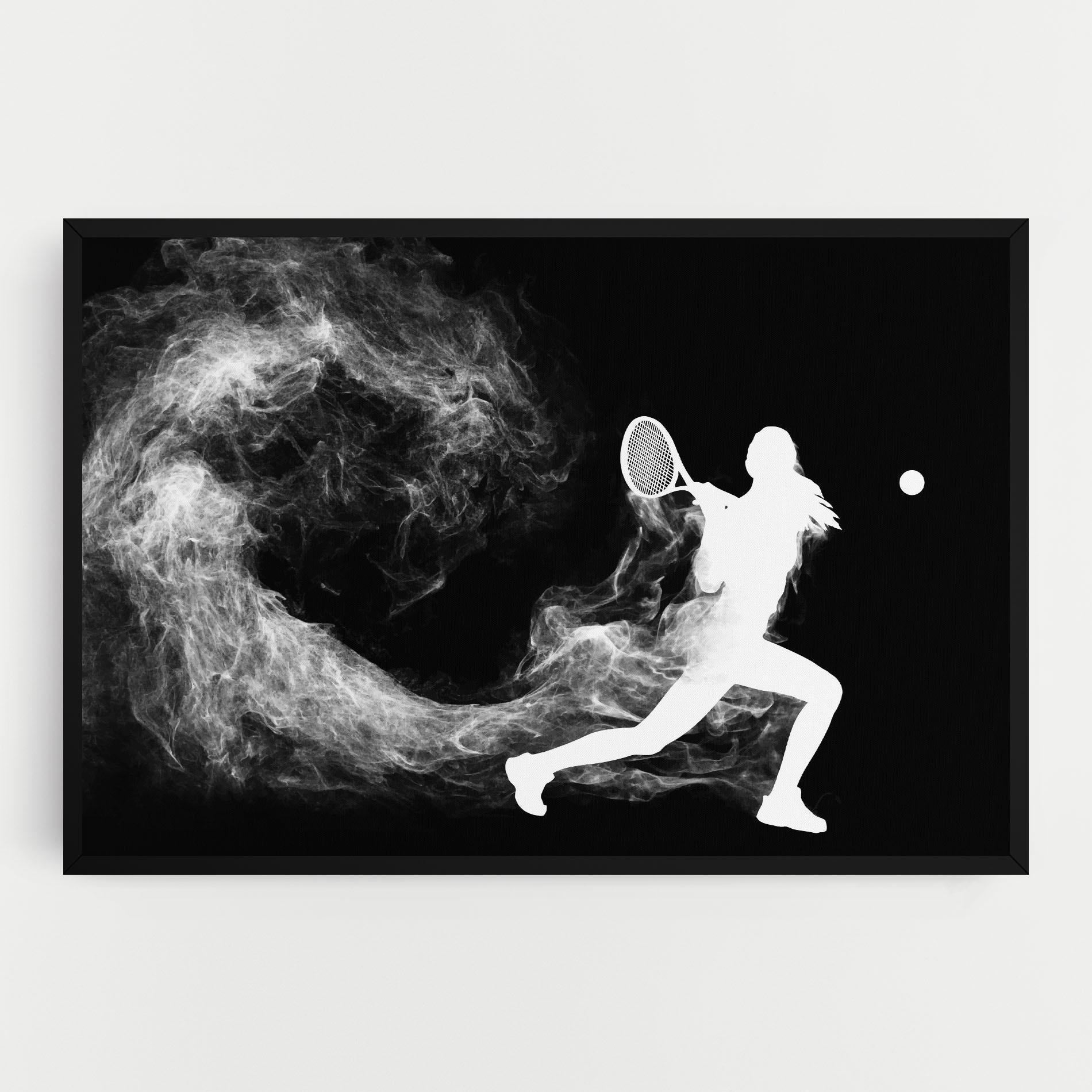 Vászonkép Tennis Spoke White mockup 0