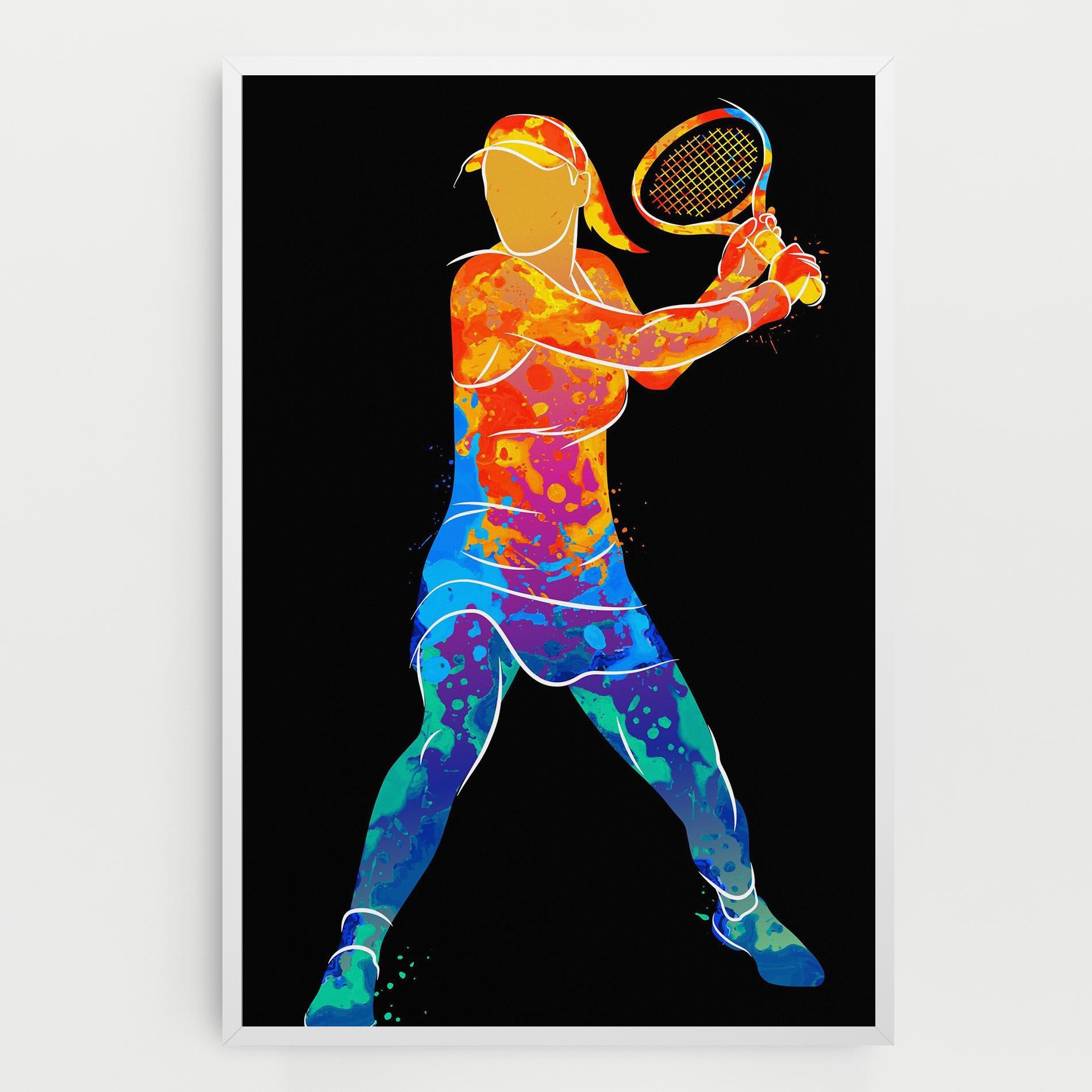 Vászonkép Green Orange Tennis mockup 0