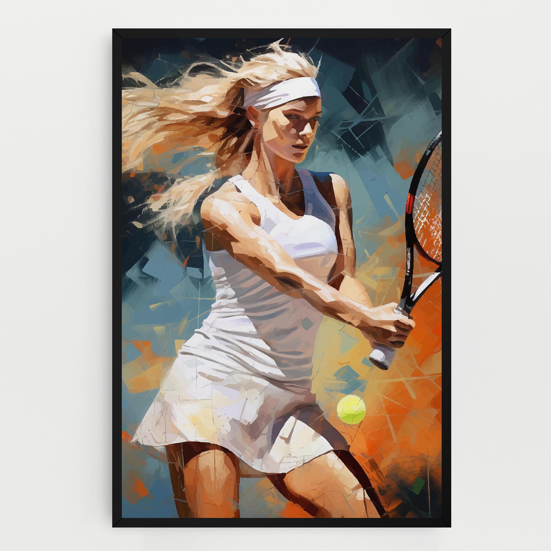 Vászonkép Blonde Tennis Girl mockup 0