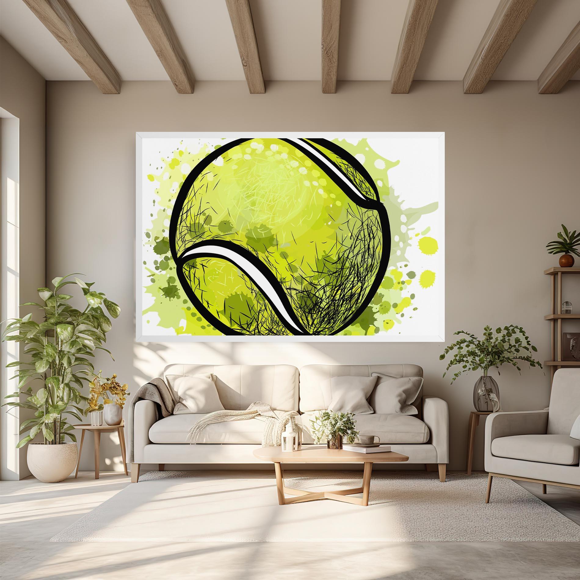 Vászonkép Big Tennis Ball mockup 6