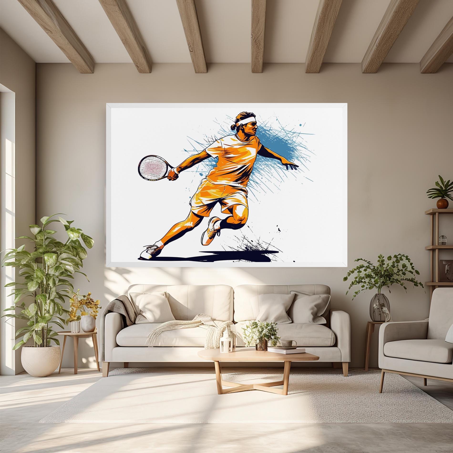 Vászonkép Orange Blue Tennis mockup 6