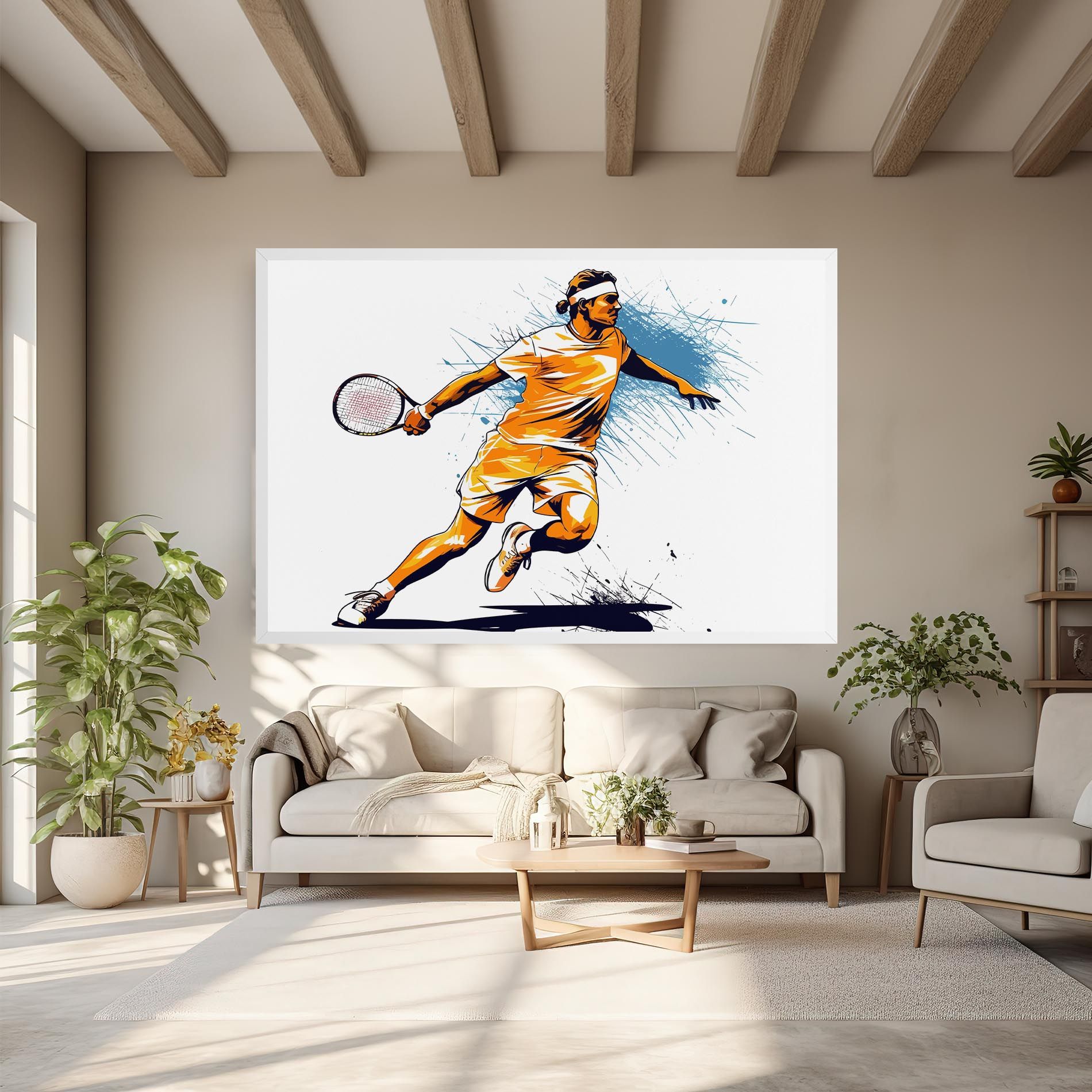 Orange Blue Tennis mockup 6