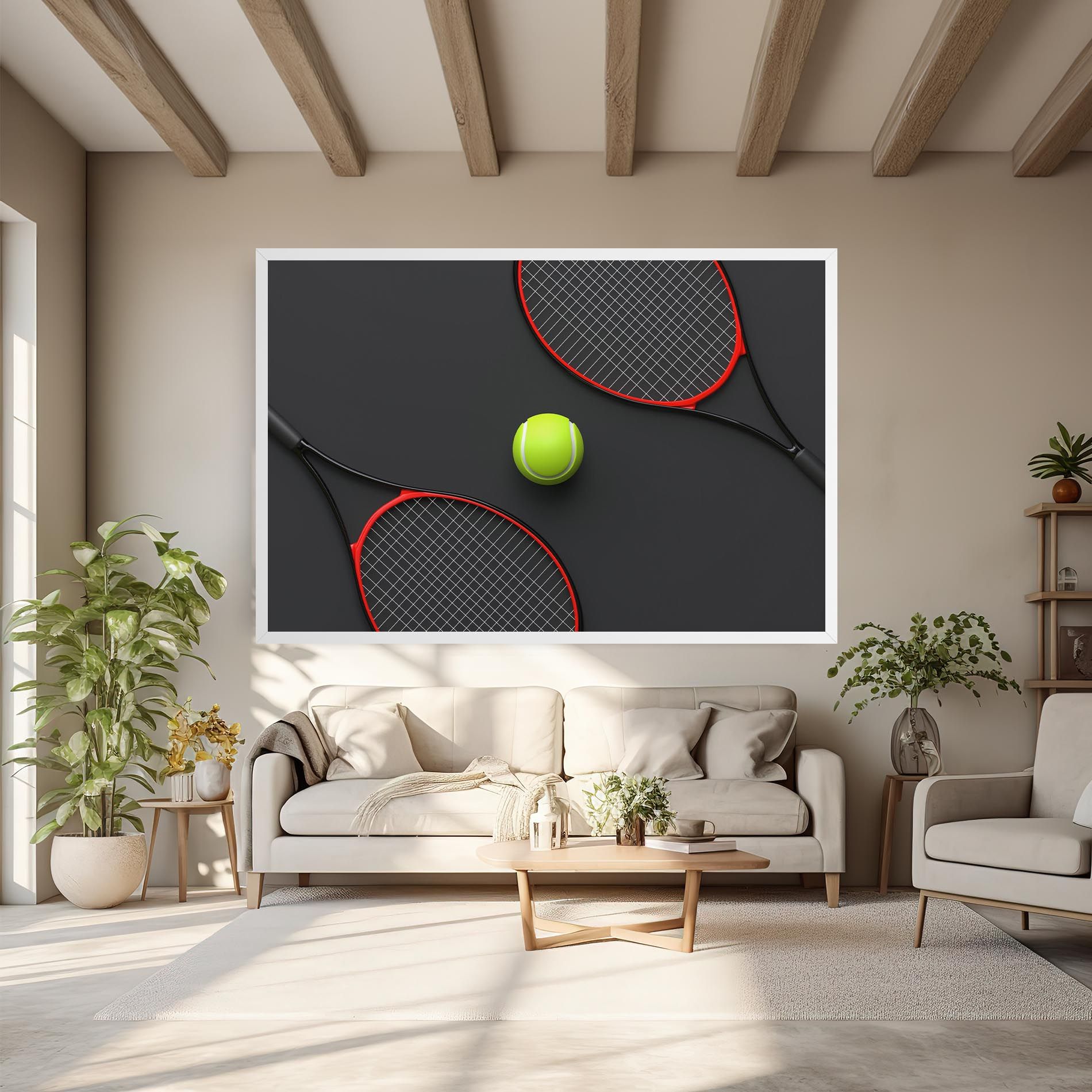 Red Tennis Rackets mockup 6