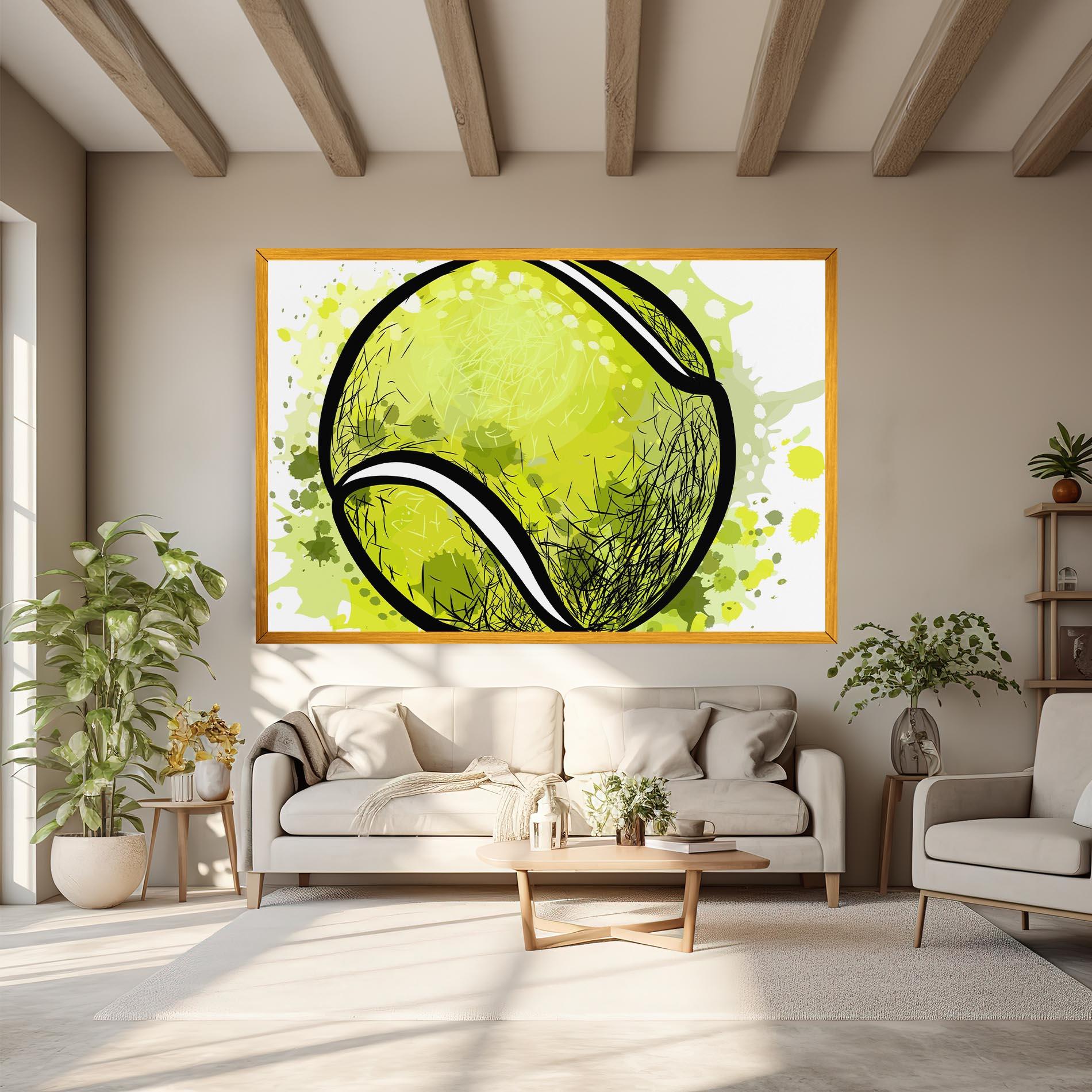 Vászonkép Big Tennis Ball mockup 6